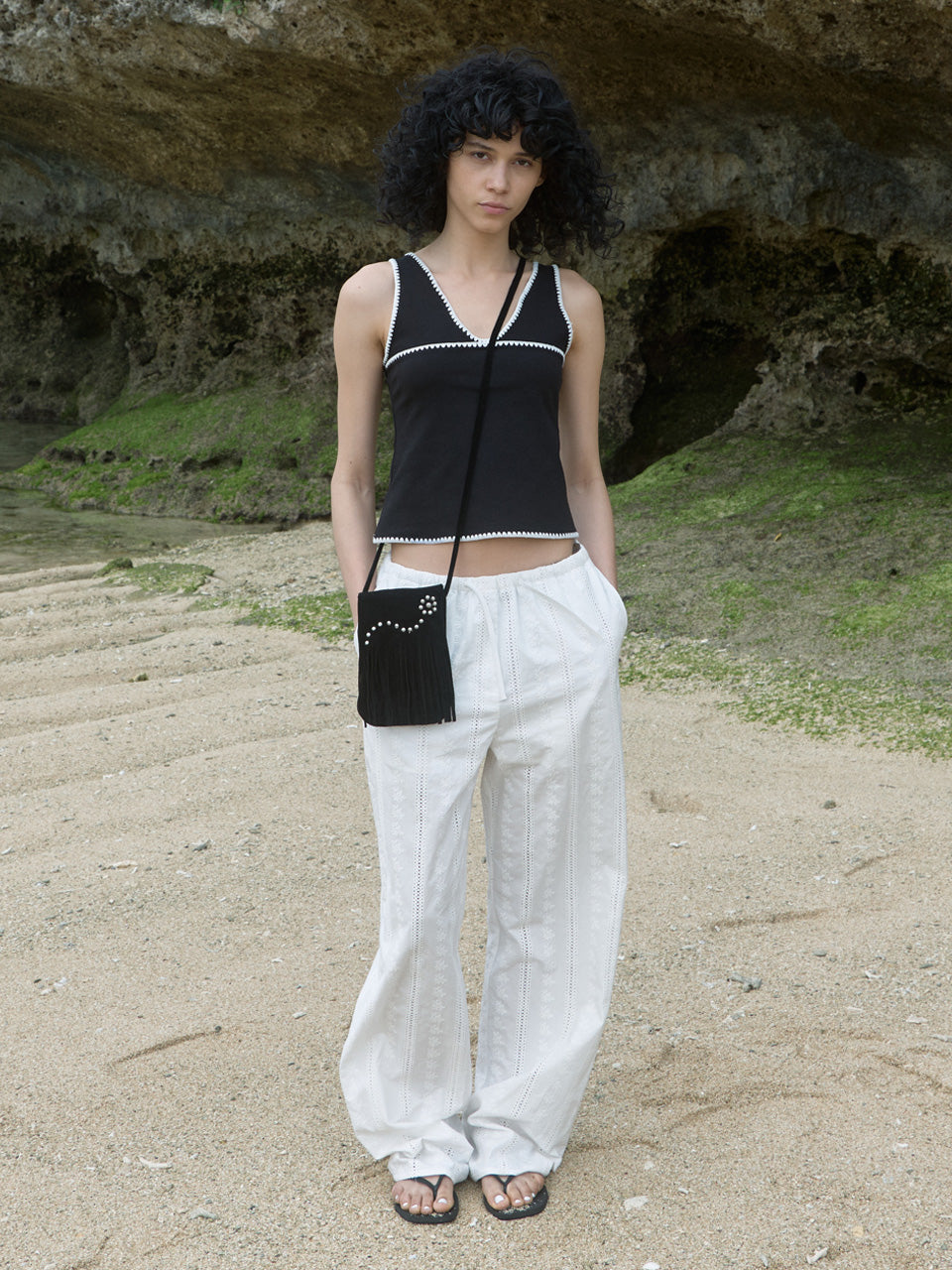 Kijun - Stud Tassel Bag (Black) product image 5 | TRAB K-Fashion Australia