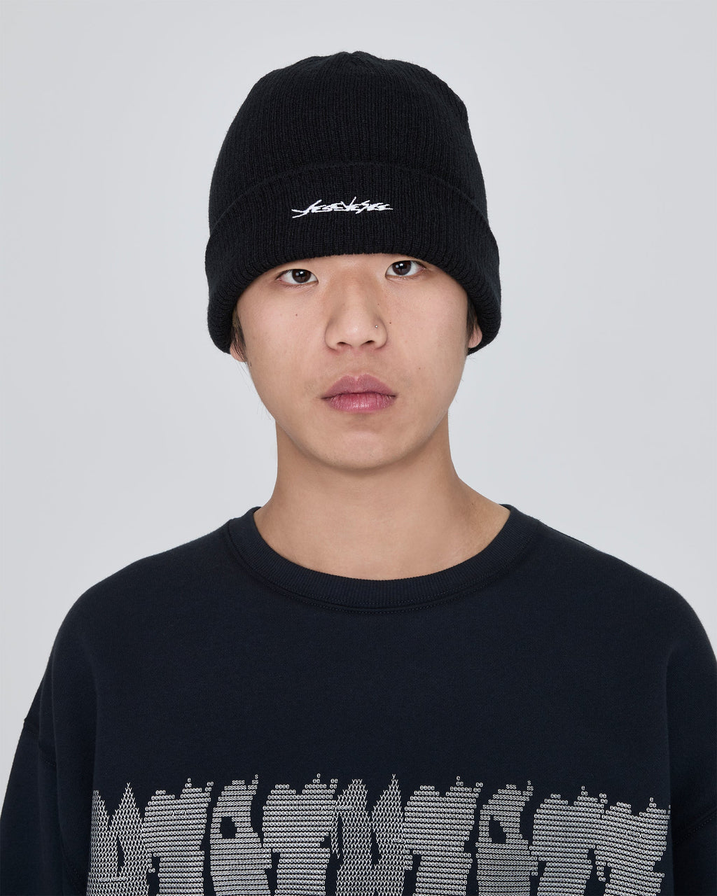yeseyesee - Y.E.S Reversible Beanie (Black) product image 9 | TRAB K-Fashion Australia