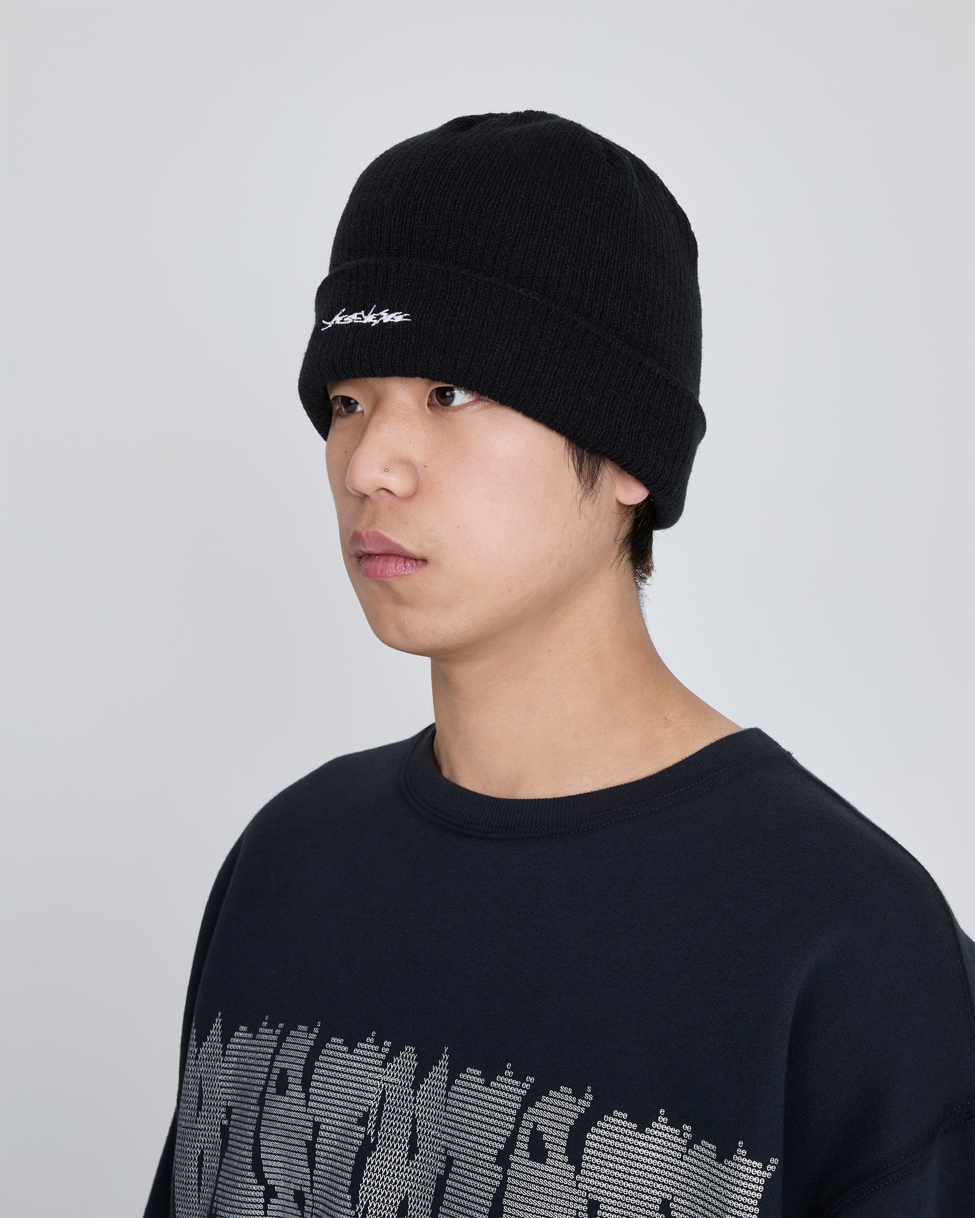 yeseyesee - Y.E.S Reversible Beanie (Black) product image 10 | TRAB K-Fashion Australia