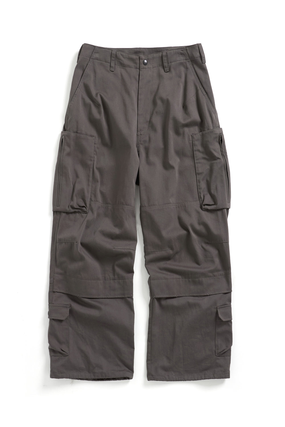 Hatchingroom - Zip Cargo Work Pants Mud (Brown) product image 1 | TRAB K-Fashion Australia