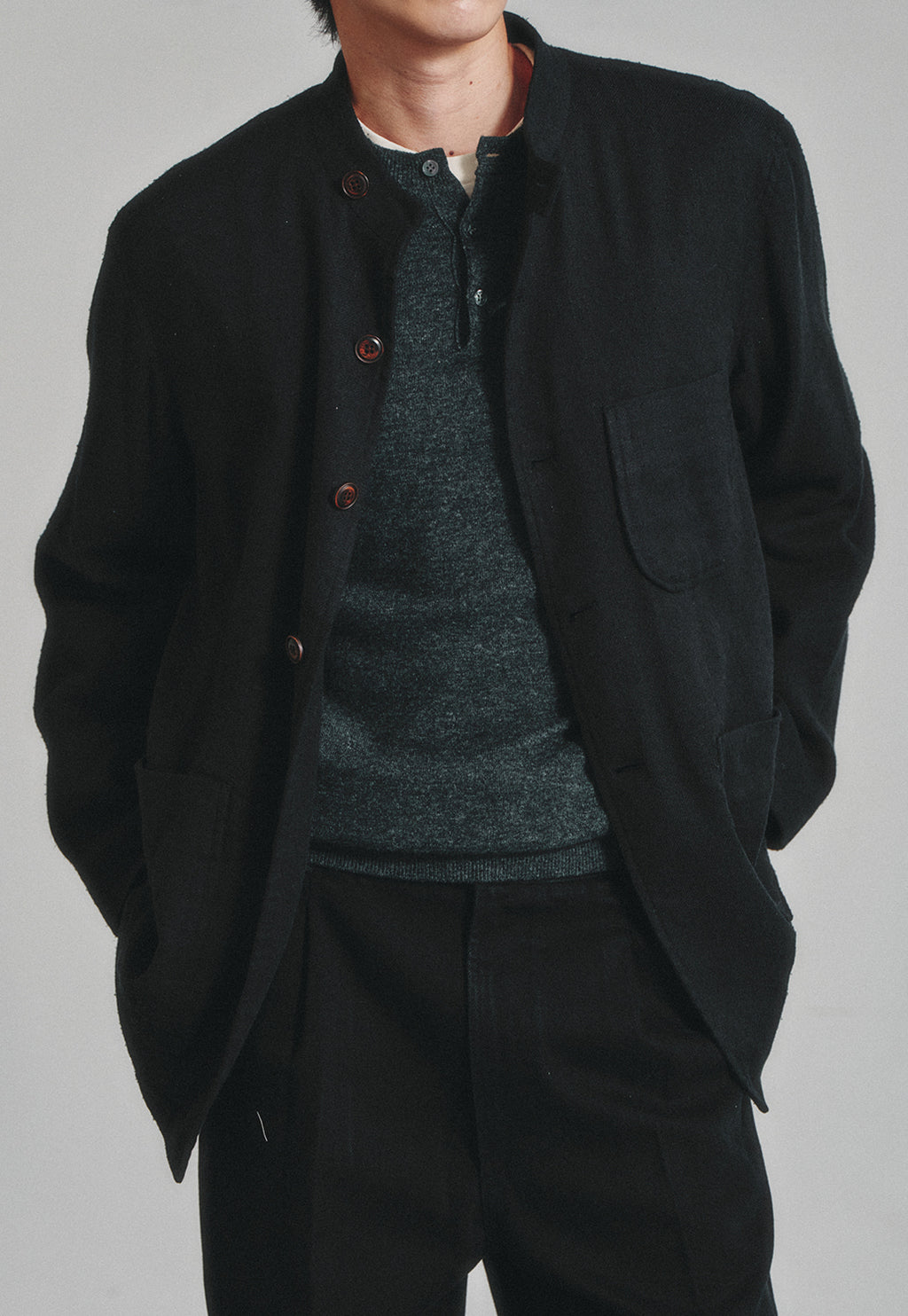 Art if acts - Silk French Forestiere Jacket (Black) product image 6 | TRAB K-Fashion Australia