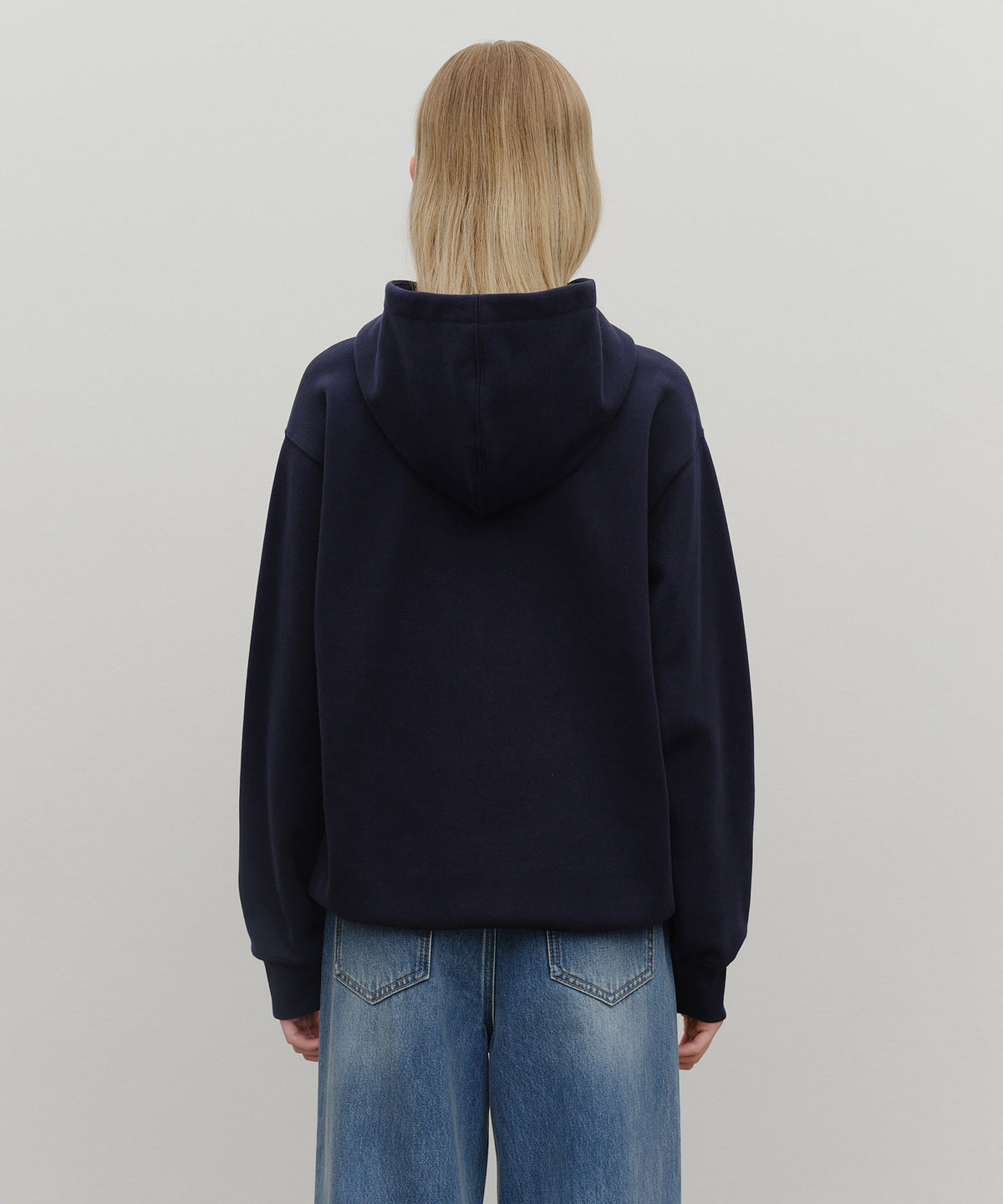 Marithe & Francois Girbaud - Vintage Stamp Graphic Hoodie (brushed) (Navy) product image 3 | TRAB K-Fashion Australia