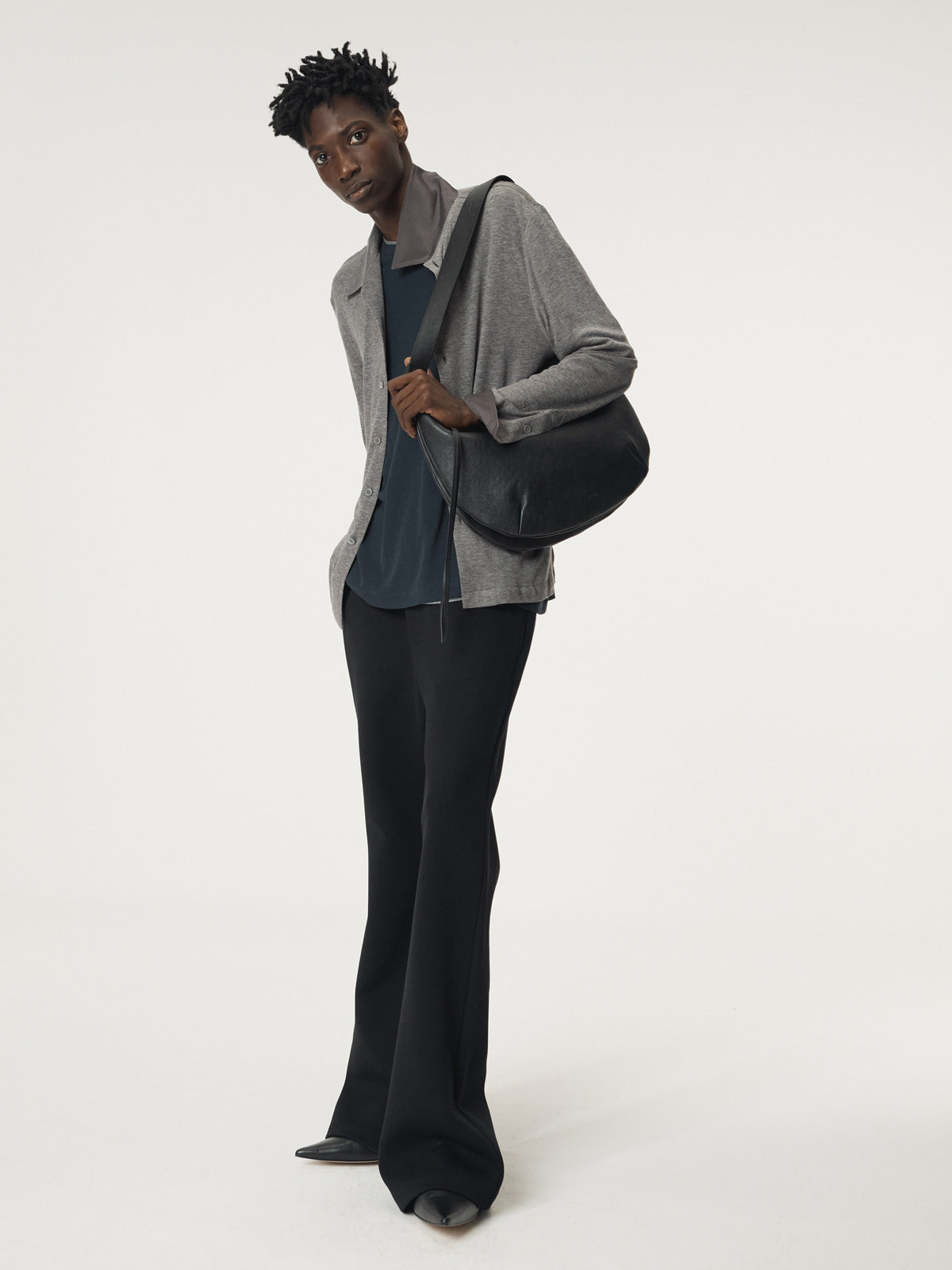 Recto - Flare Fit Jersey Pants (Black) product image 9 | TRAB K-Fashion Australia