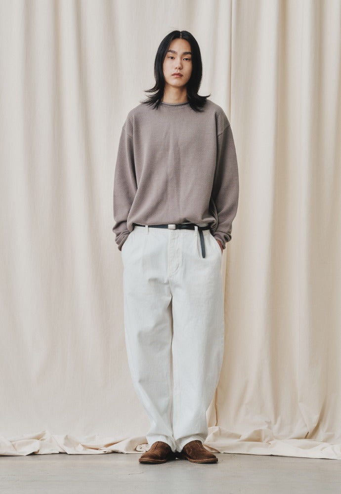 Art if acts - Ribbed Pullover Knit (Dusty Grey) product image 1 | TRAB K-Fashion Australia