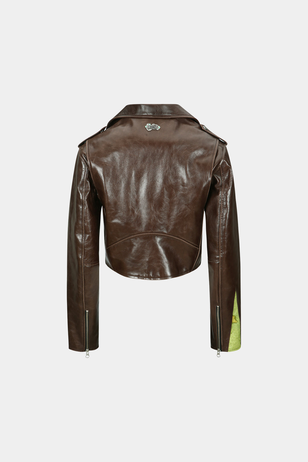Andersson Bell - Paneled Crop Rider Jacket (Brown) product image 12 | TRAB K-Fashion Australia