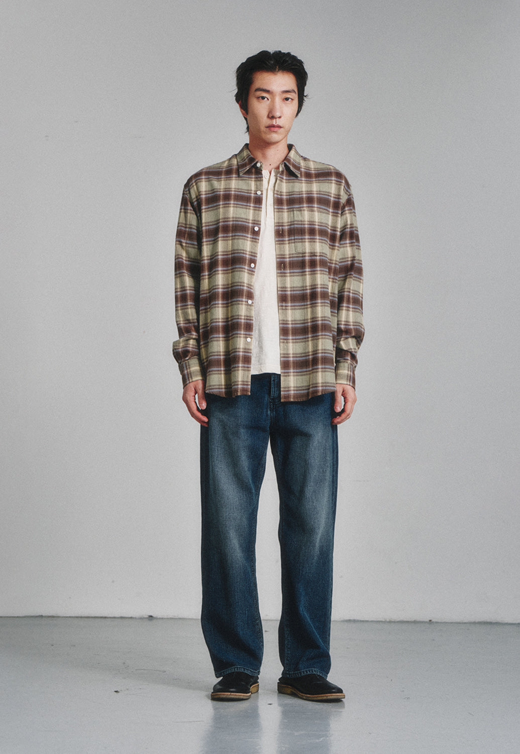 Art if acts - French Flannel Check Shirt (Forest) product image 2 | TRAB K-Fashion Australia