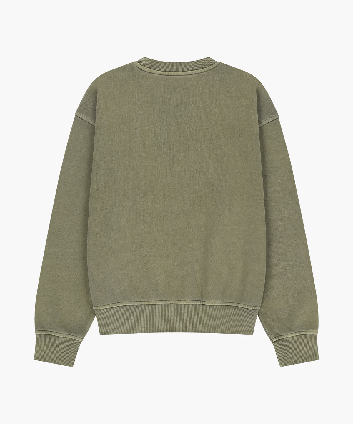 Marithe & Francois Girbaud - Crack Classic Logo Dyeing Oversized Sweatshirt (Khaki) product image 6 | TRAB K-Fashion Australia