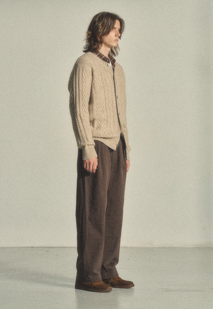 Art if acts - Fisherman Cable Cardigan (Natural) product image 2 | TRAB K-Fashion Australia