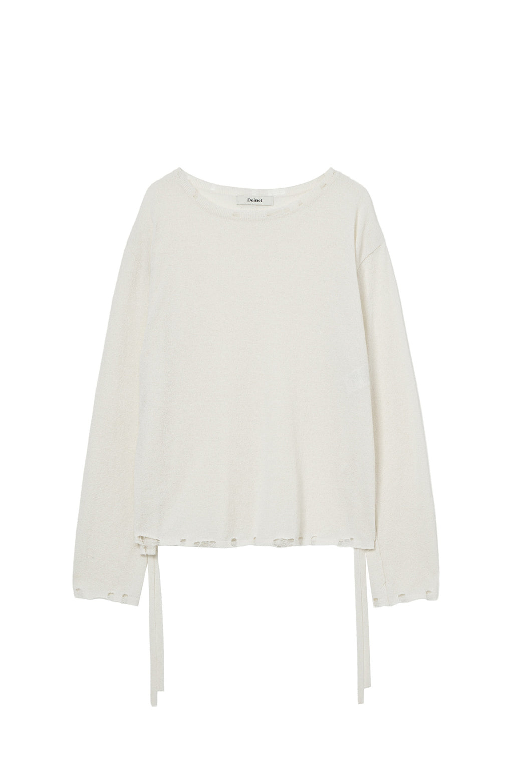 Deinet - Side Tie Knit (Ivory) product image 1 | TRAB K-Fashion Australia