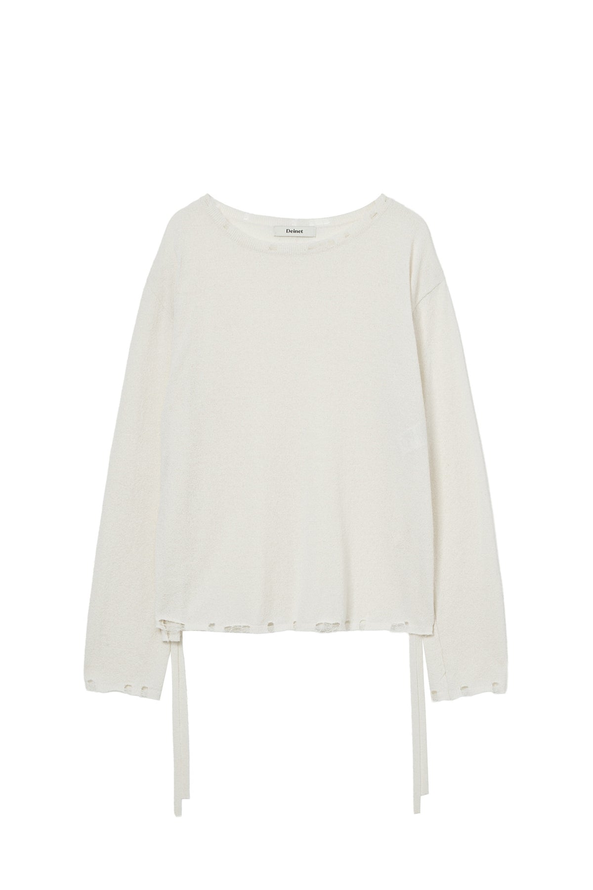 Deinet - Side Tie Knit (Ivory) product image 1 | TRAB K-Fashion Australia