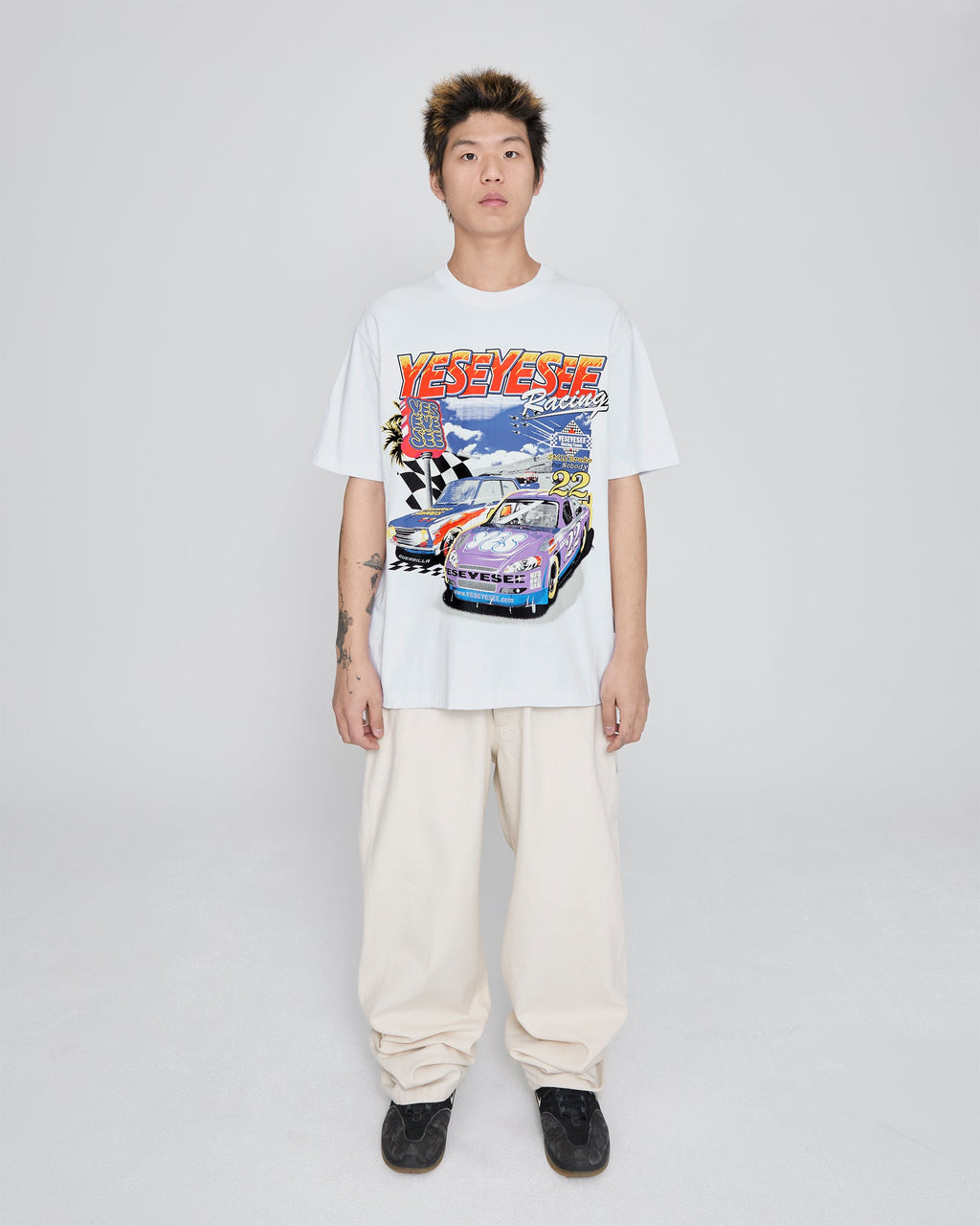 yeseyesee - Racing Tee (White) product image 7 | TRAB K-Fashion Australia