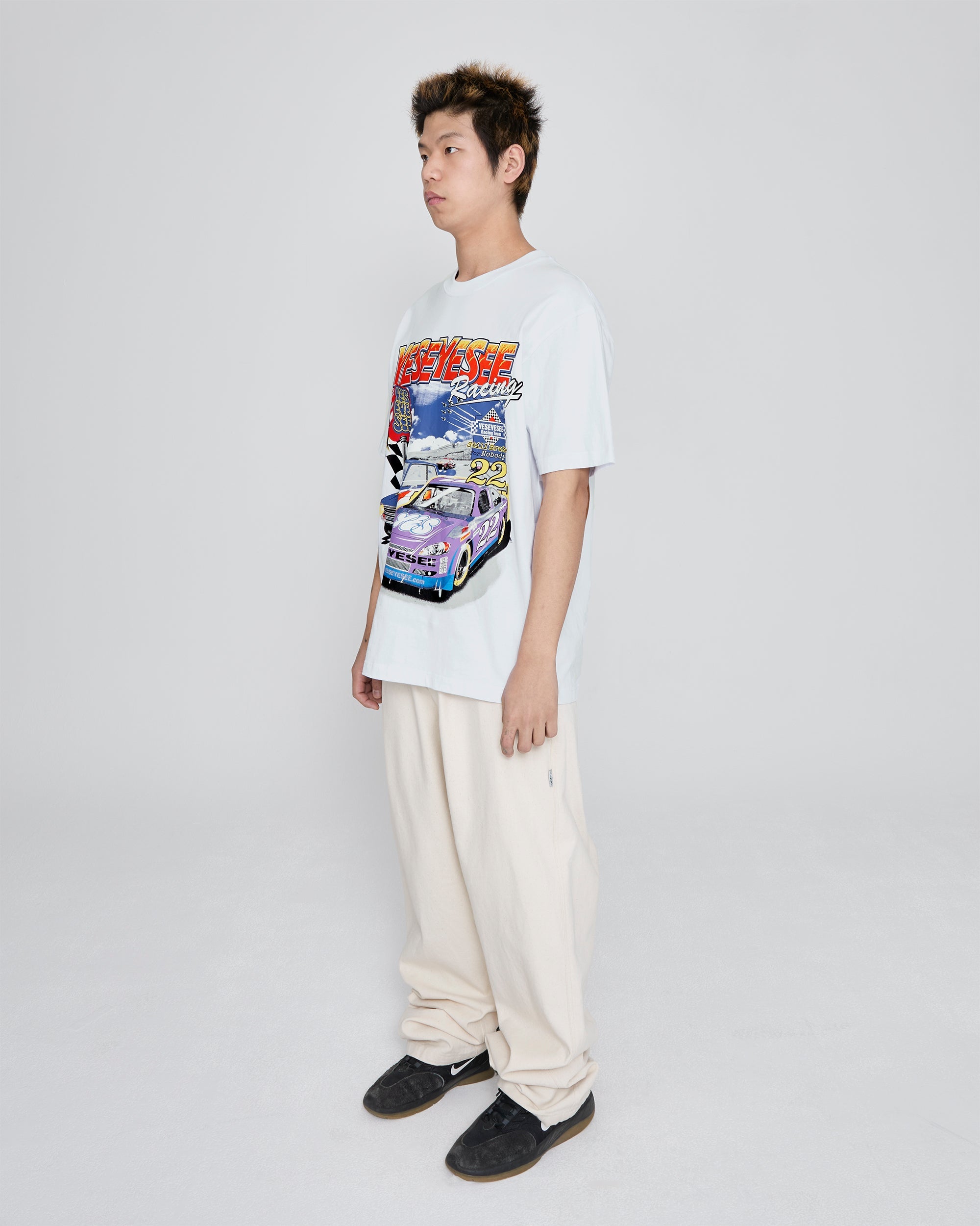 yeseyesee - Racing Tee (White) product image 8 | TRAB K-Fashion Australia