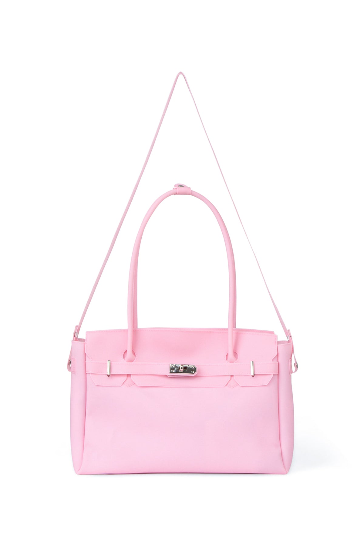 Deinet - [free Card Wallet] Jelly Two-Way Big Bag (Pink) product image 4 | TRAB K-Fashion Australia