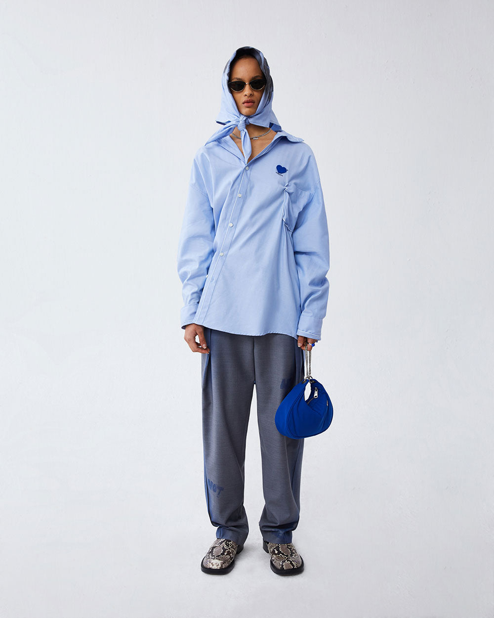 Ader Error - Twin heart logo shirt (Sky blue) product image 5 | TRAB K-Fashion Australia