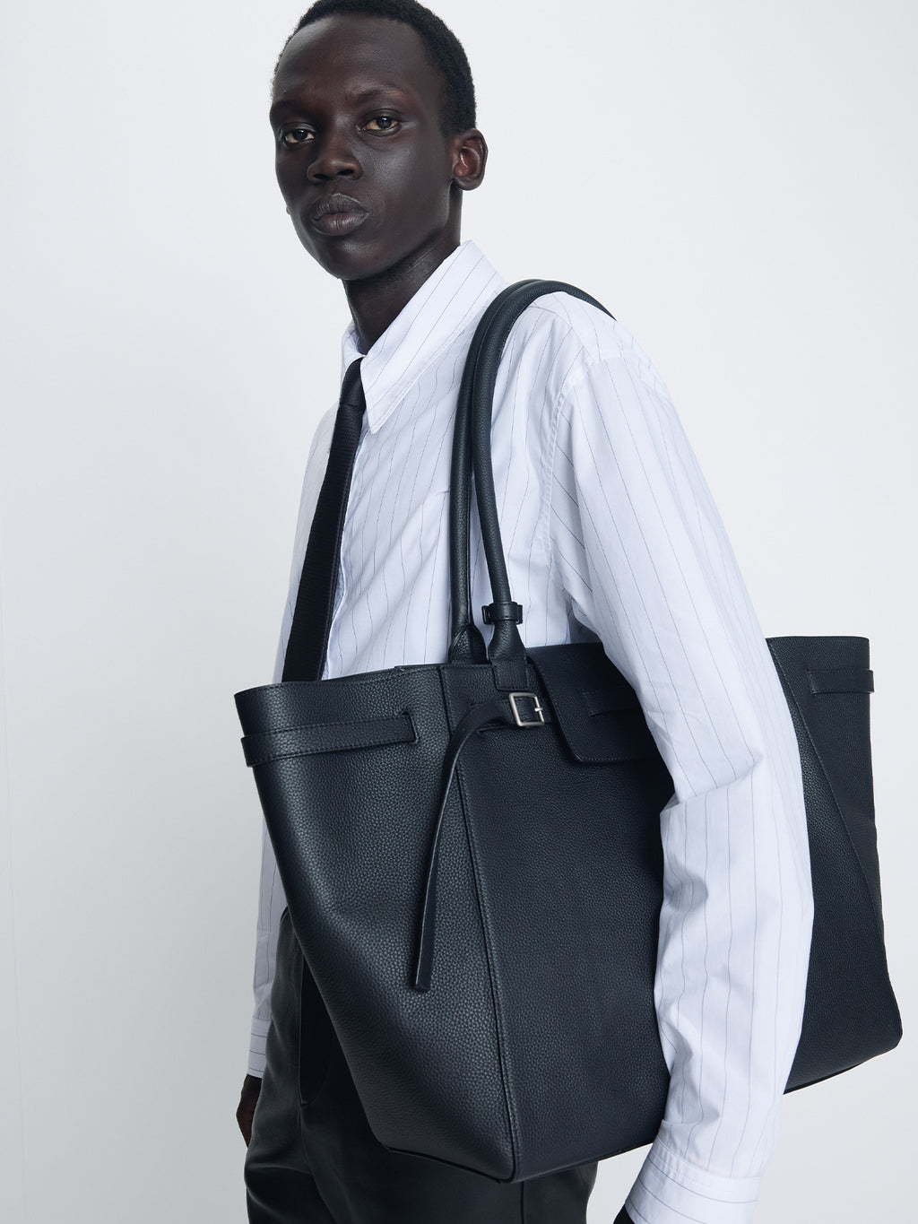 Tonywack - High Density Striped Cotton Shirt (White) product image 7 | TRAB K-Fashion Australia