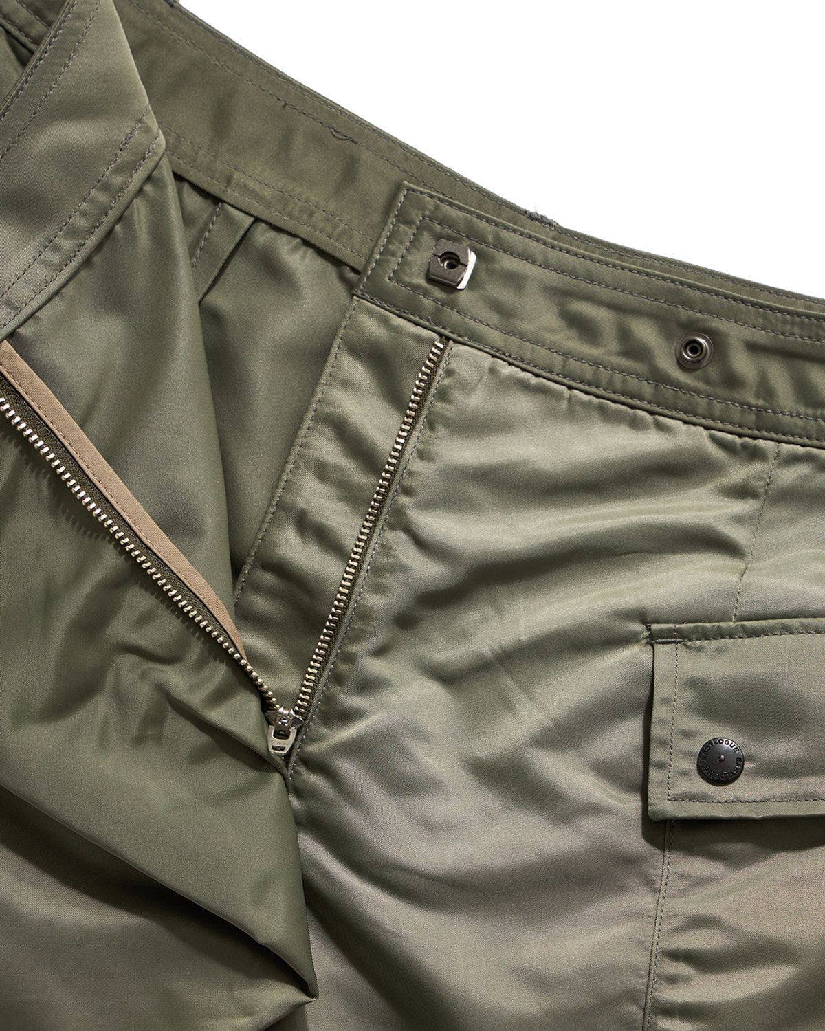 Eastlogue - Wrapround Mil Skirt Shorts (Olive) product image 5 | TRAB K-Fashion Australia