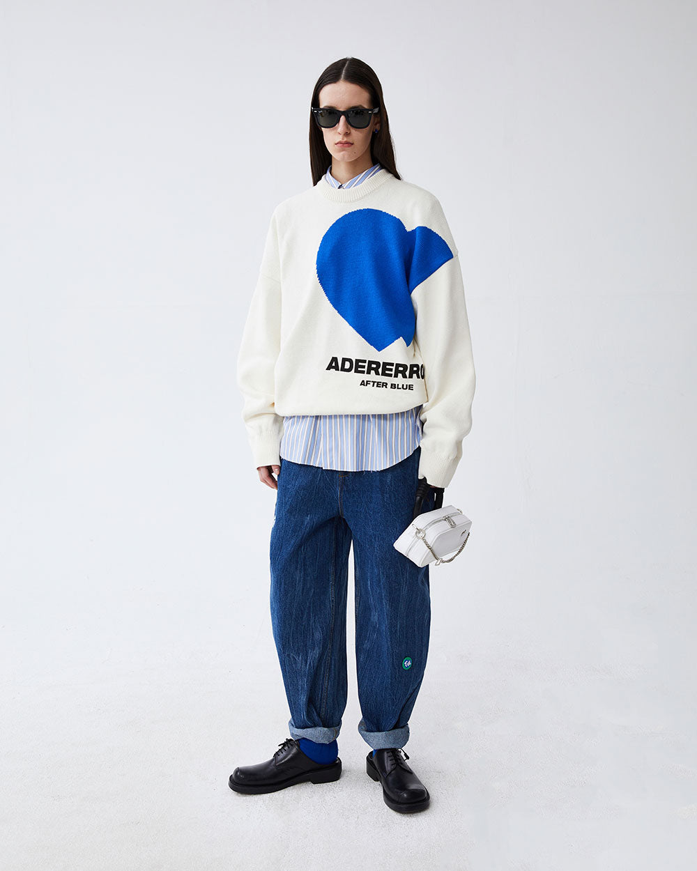 Ader Error - Twin heart logo knit (Ivory) product image 5 | TRAB K-Fashion Australia