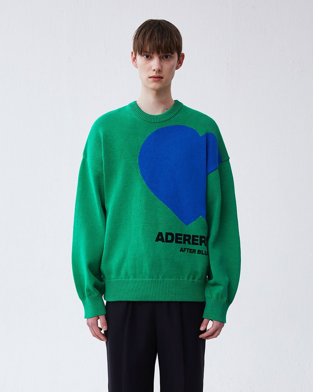 Ader Error - Twin heart logo knit (Green) product image 1 | TRAB K-Fashion Australia