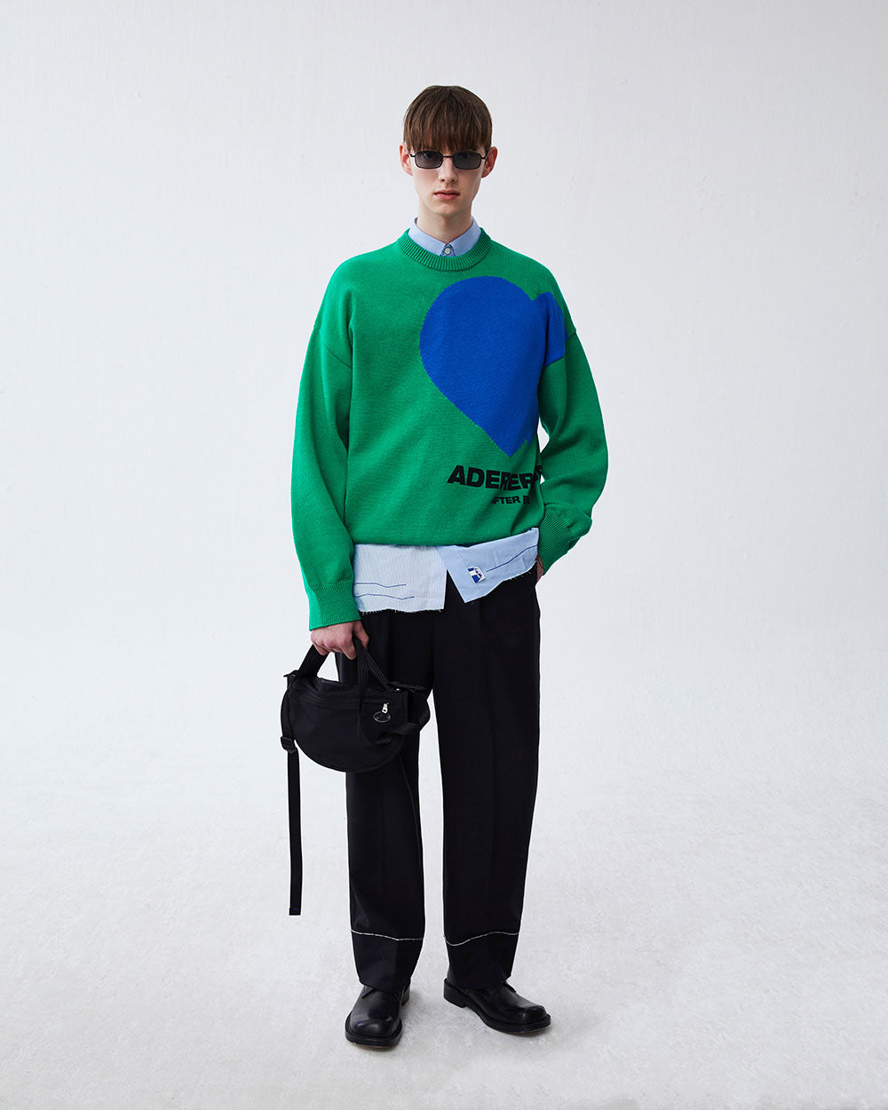 Ader Error - Twin heart logo knit (Green) product image 4 | TRAB K-Fashion Australia