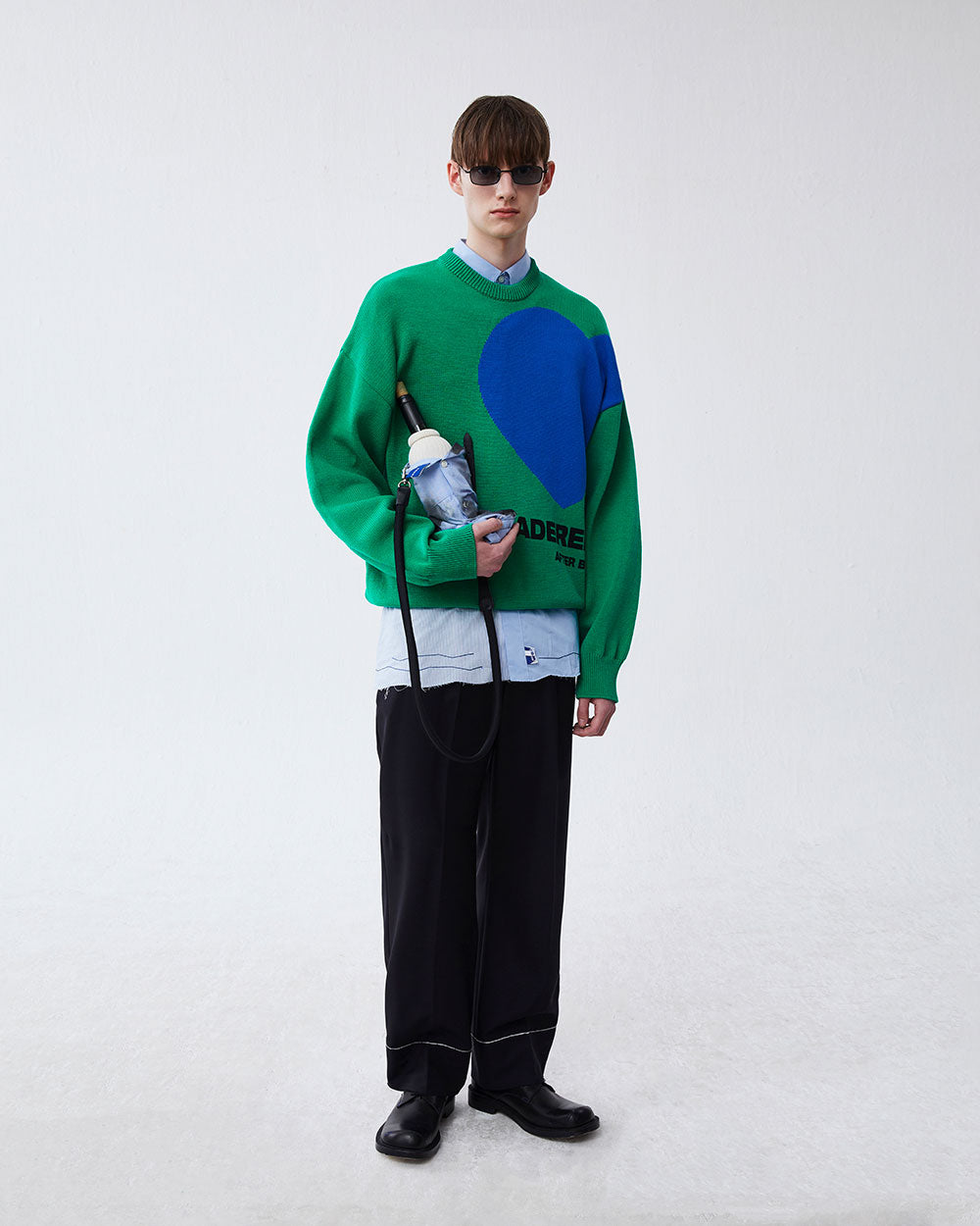 Ader Error - Twin heart logo knit (Green) product image 5 | TRAB K-Fashion Australia