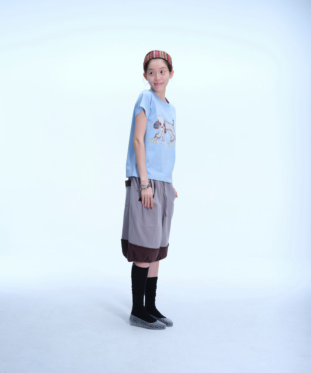 Coyseio - Pumpkin Sweat Shorts (Grey) product image 4 | TRAB K-Fashion Australia