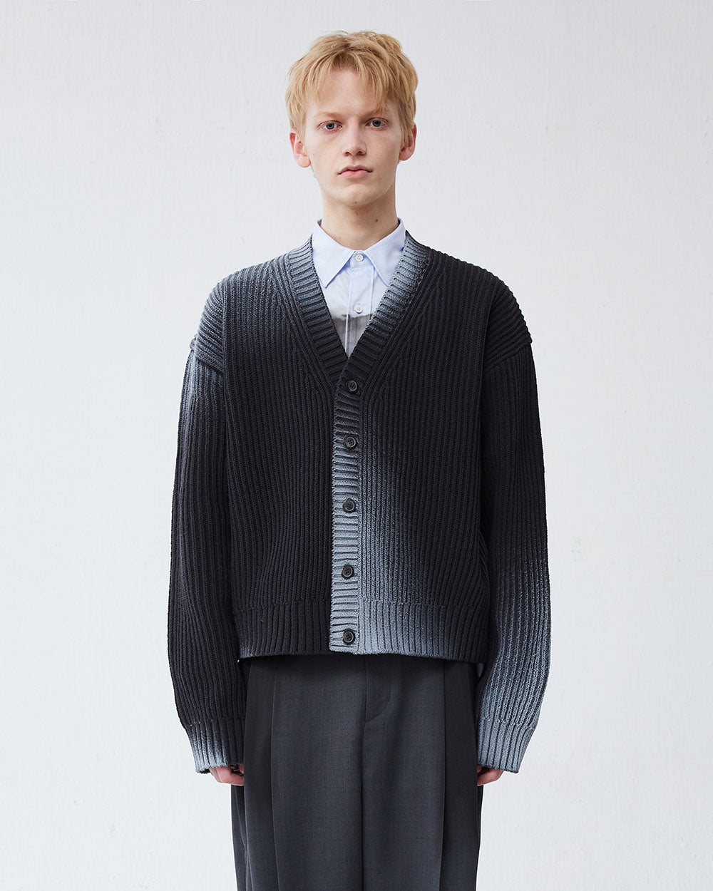 Ader Error - Glow cardigan (Charcoal) product image 1 | TRAB K-Fashion Australia