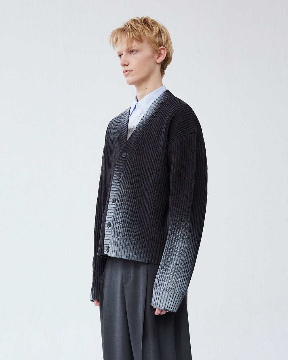 Ader Error - Glow cardigan (Charcoal) product image 2 | TRAB K-Fashion Australia