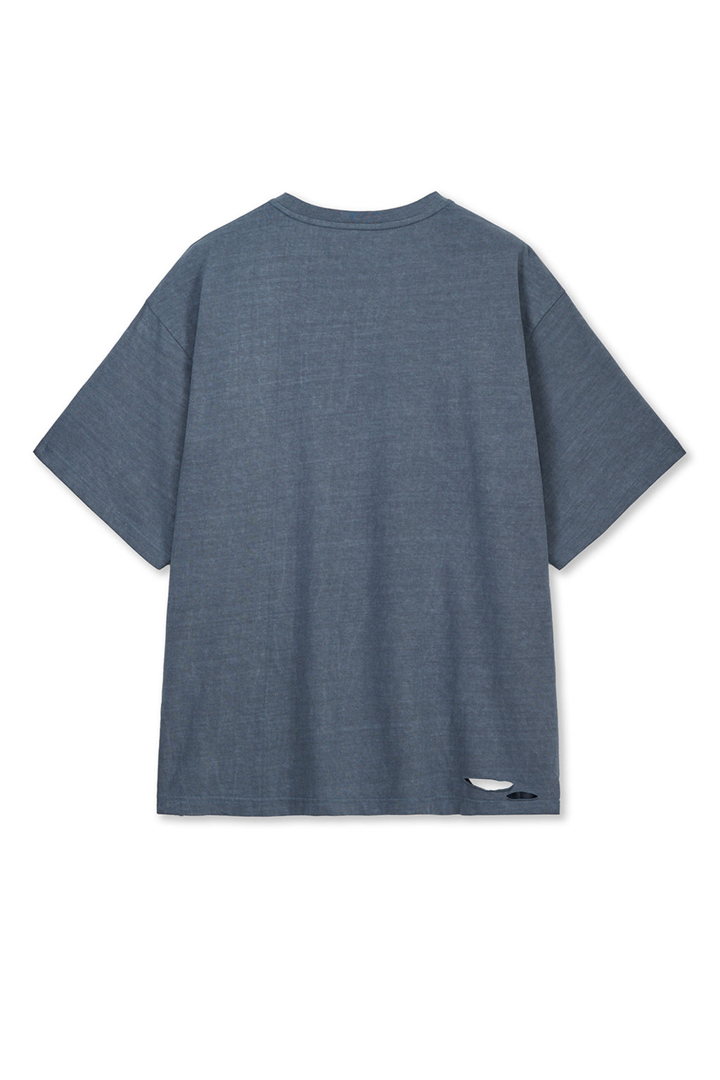 Matin Kim - Distressed Logo Top (Smoke Blue) product image 2 | TRAB K-Fashion Australia