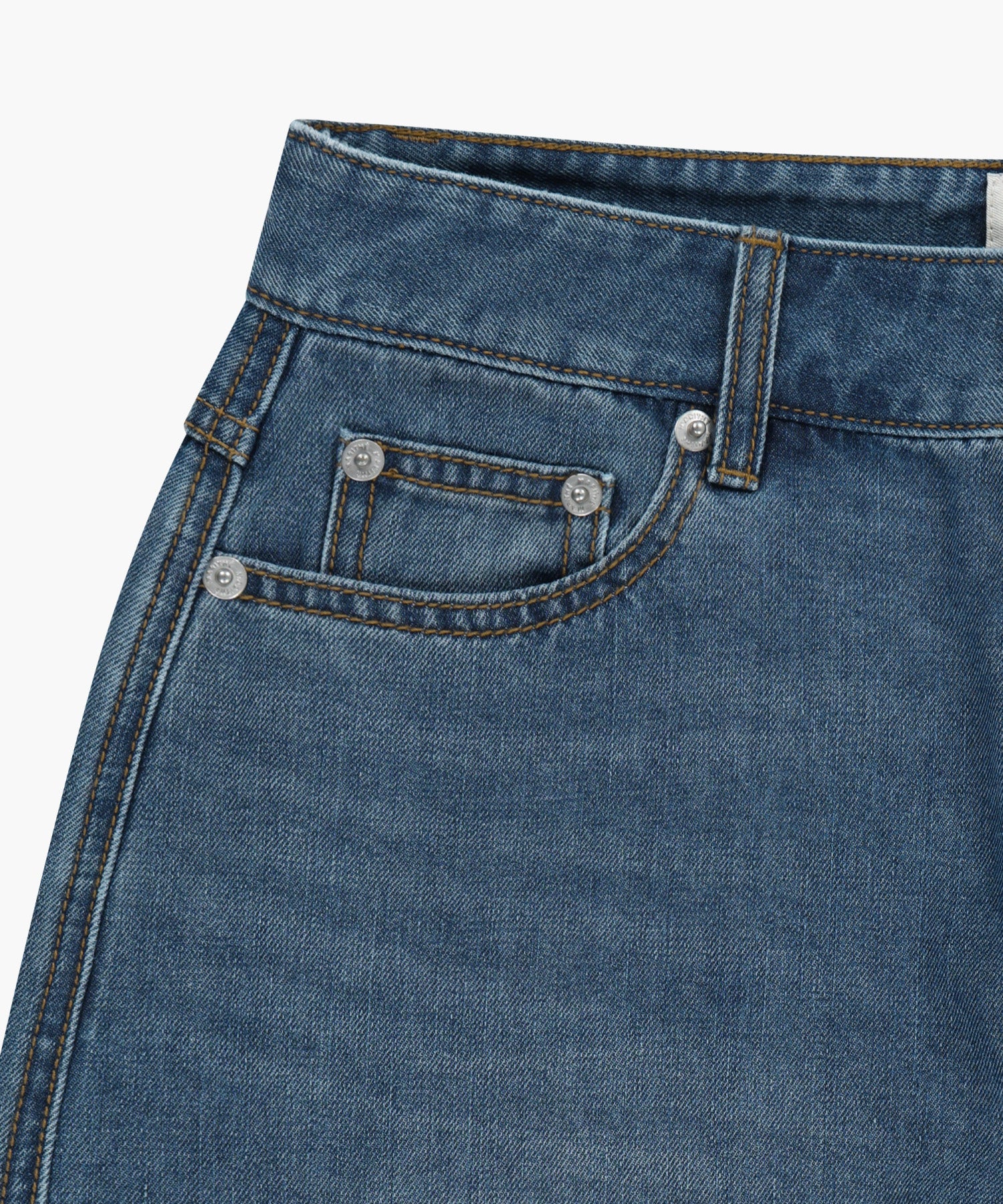 Marithe & Francois Girbaud - Summer Semi Wide Denim Pants (Blue) product image 11 | TRAB K-Fashion Australia