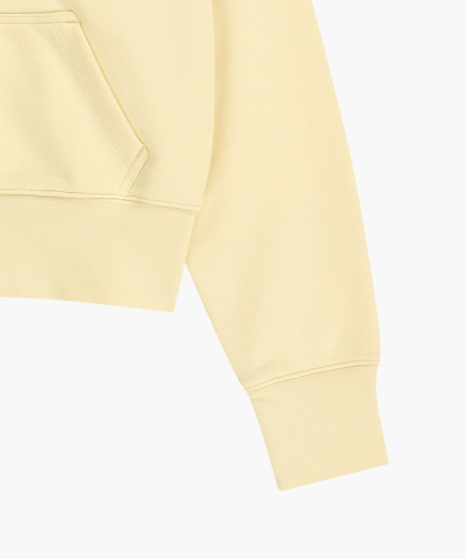 Marithe & Francois Girbaud - Classic Logo Crop Hoodie Zipup (Butter) product image 11 | TRAB K-Fashion Australia