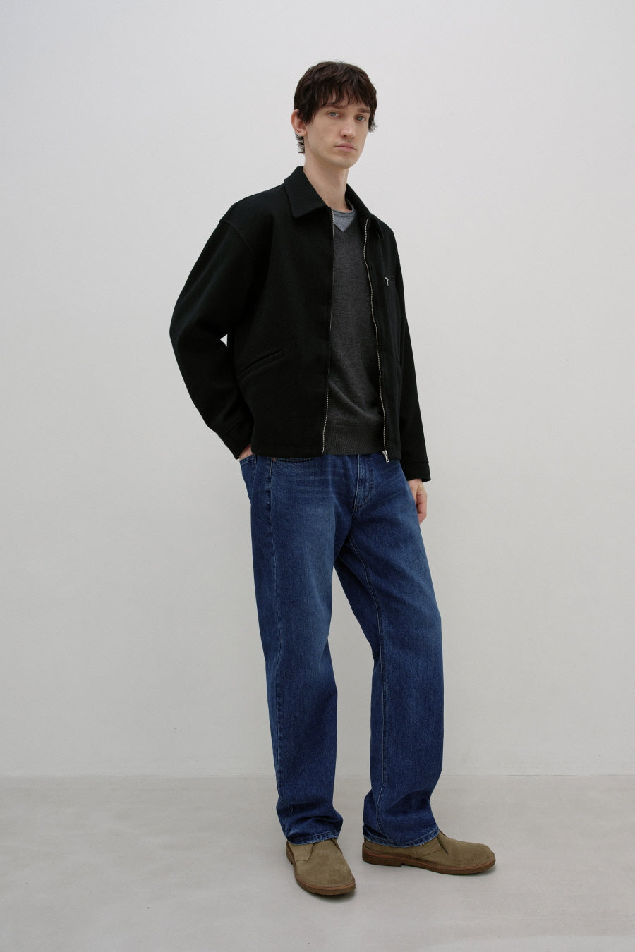 Insilence - Vintage Wool Sports Jacket (Black) product image 3 | TRAB K-Fashion Australia