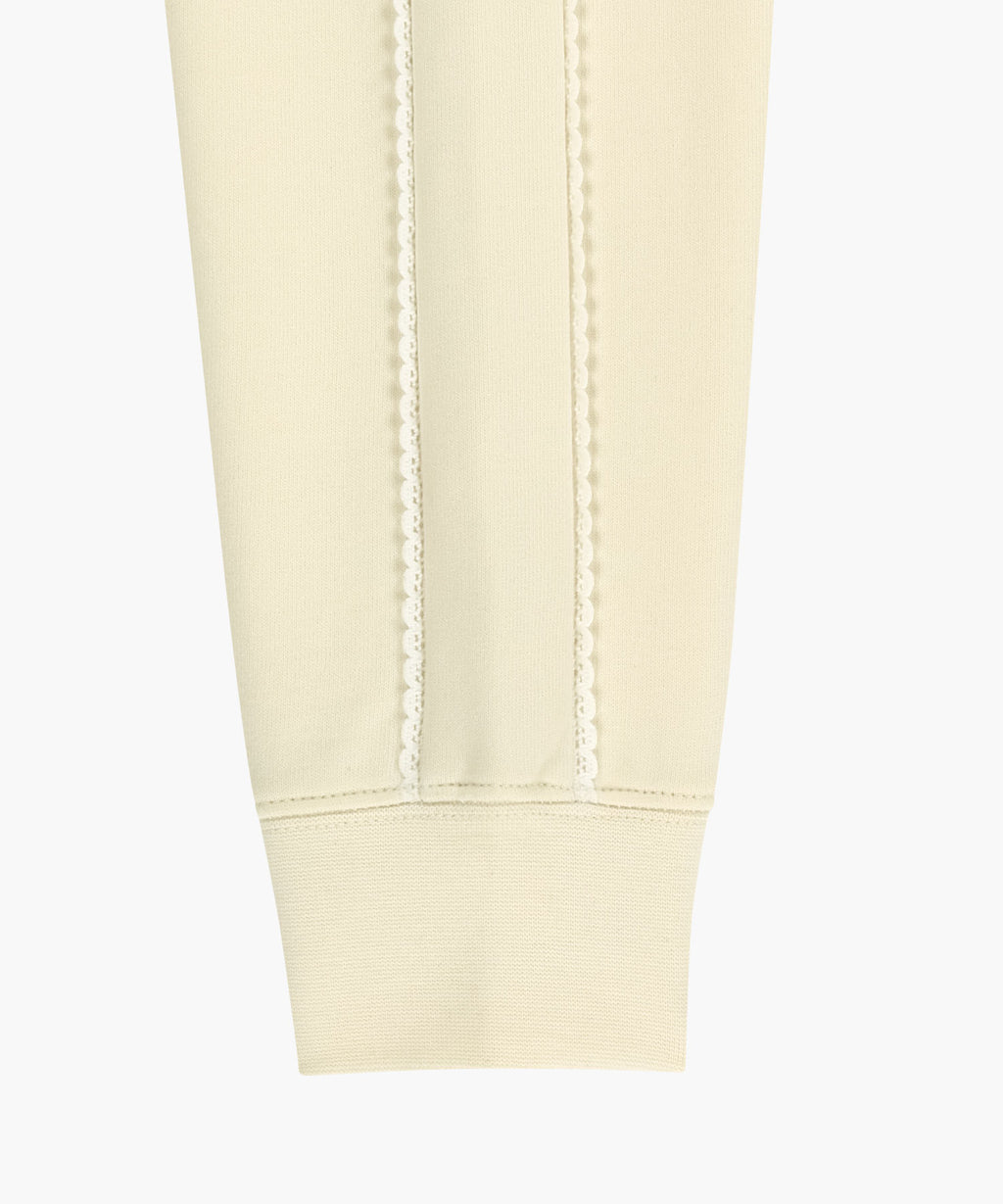 Marithe & Francois Girbaud - Lace Detail Crop Sweatshirt (Ivory) product image 11 | TRAB K-Fashion Australia