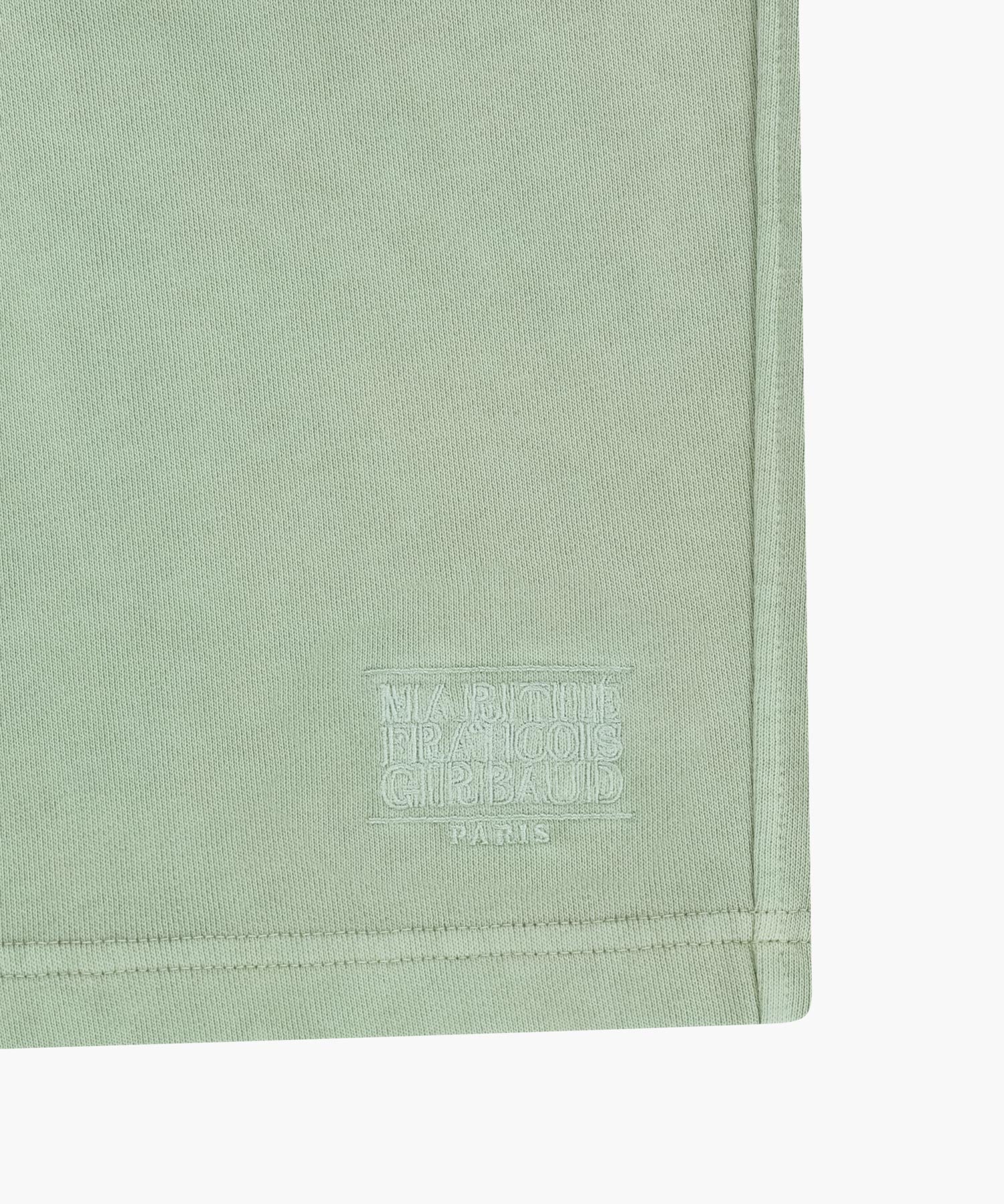 Marithe & Francois Girbaud - Outline Classic Logo Dyeing Bermuda Sweat Shorts (Mint) product image 11 | TRAB K-Fashion Australia