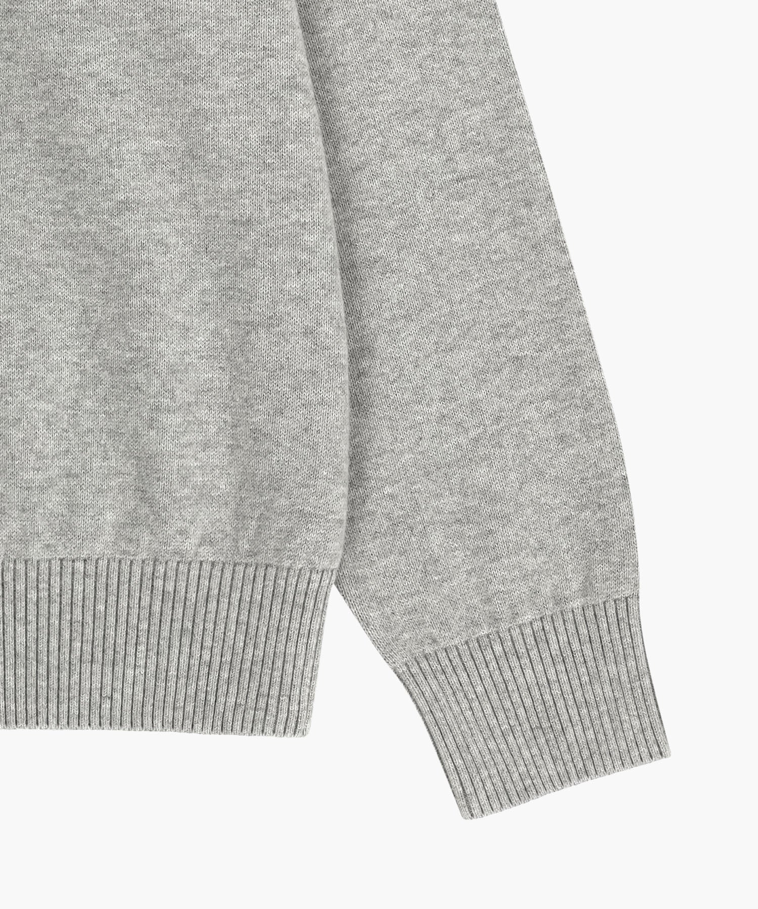Marithe & Francois Girbaud - Drawing Classic Logo Knit Pullover (Melange Gray) product image 10 | TRAB K-Fashion Australia