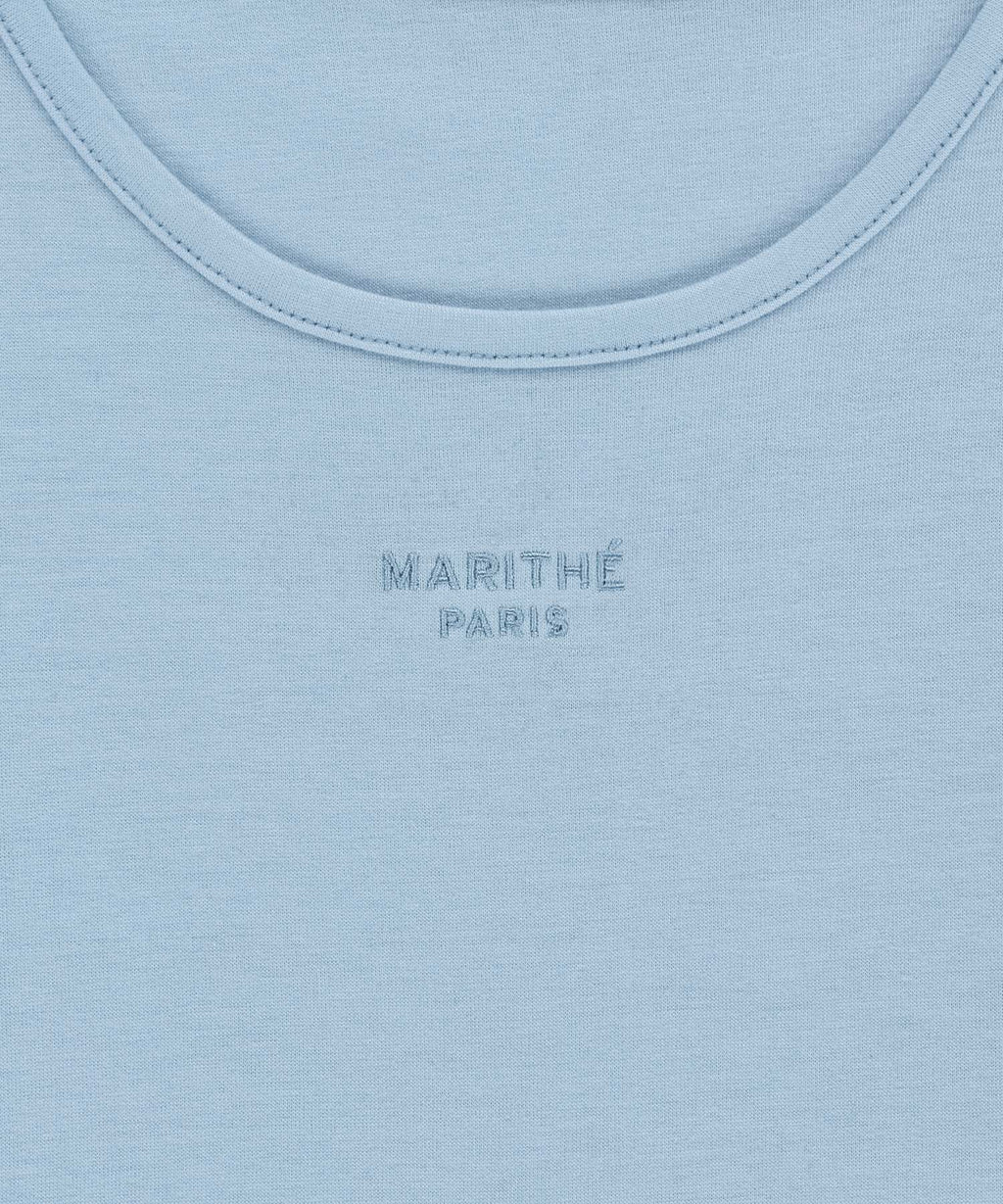 Marithe & Francois Girbaud - Layered Jersey Long Sleeve (Sky Blue) product image 11 | TRAB K-Fashion Australia
