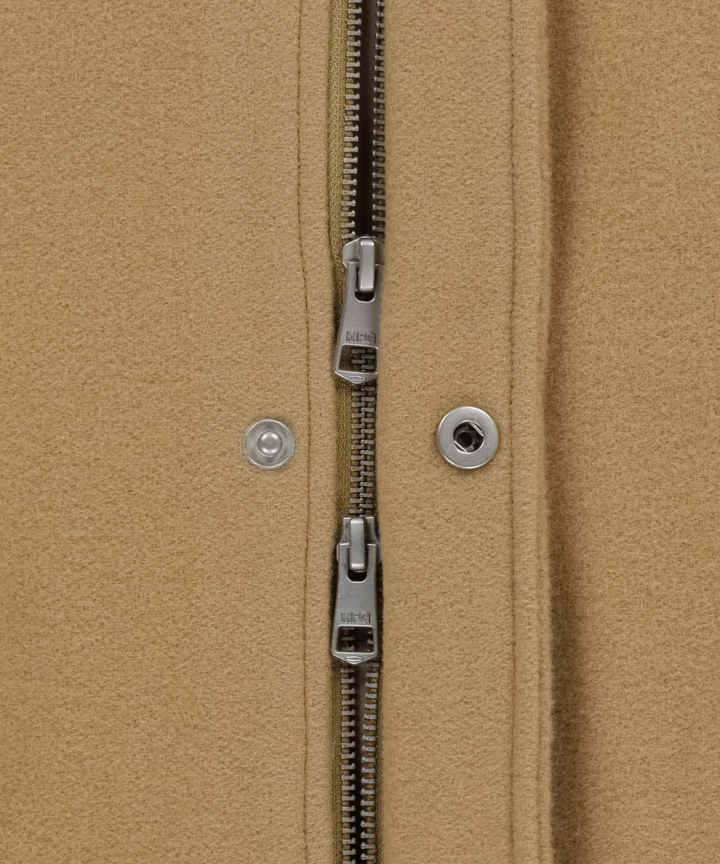 Marithe & Francois Girbaud - Wool Collar Varsity Jacket (Beige) product image 11 | TRAB K-Fashion Australia