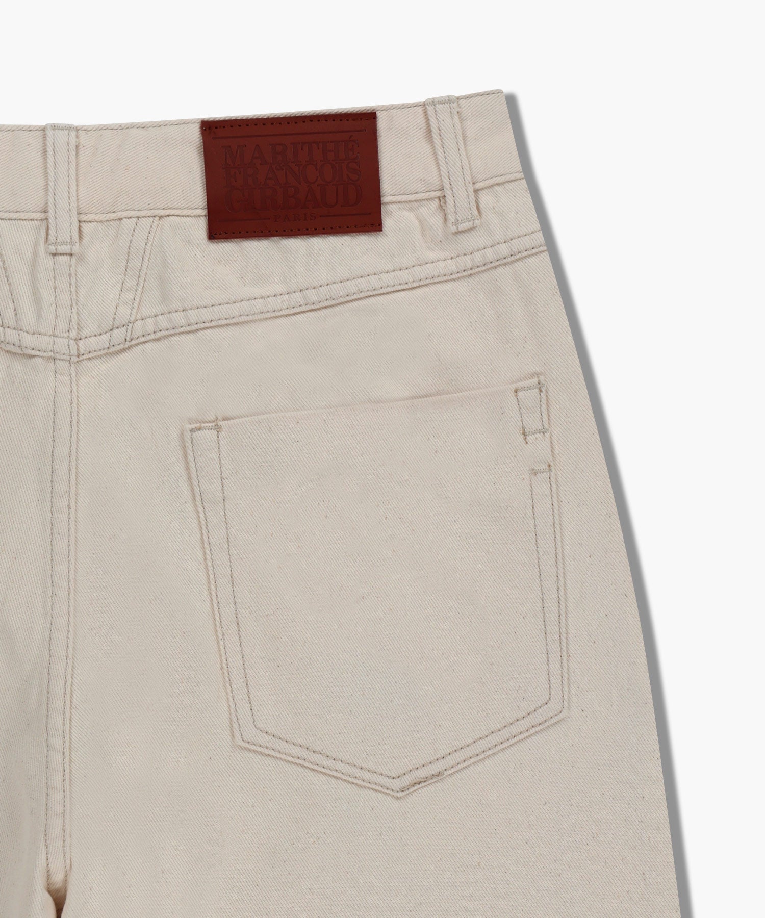 Marithe & Francois Girbaud - Low-waist Tuck Wide Denim Pants (Ecru) product image 11 | TRAB K-Fashion Australia