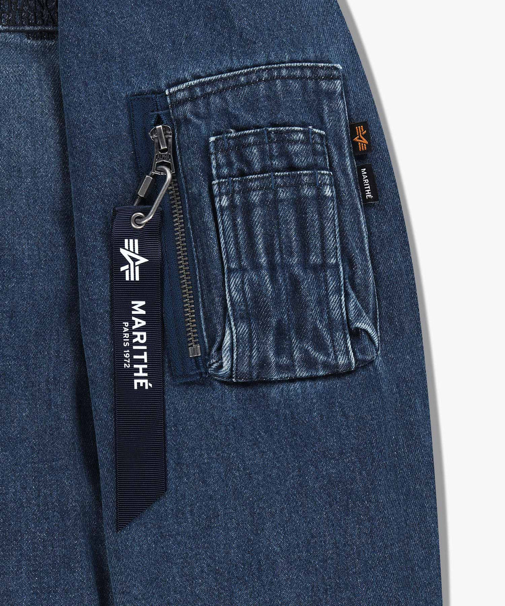 Marithe & Francois Girbaud - Marithe X Alpha Industries Ma-1 Jumper (Blue) product image 11 | TRAB K-Fashion Australia