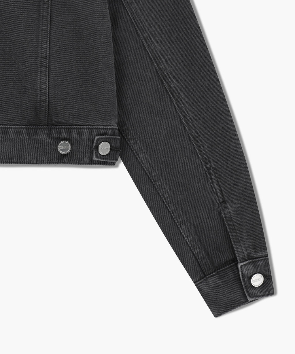 Marithe & Francois Girbaud - Collarless Denim Jacket (Dark Gray) product image 11 | TRAB K-Fashion Australia