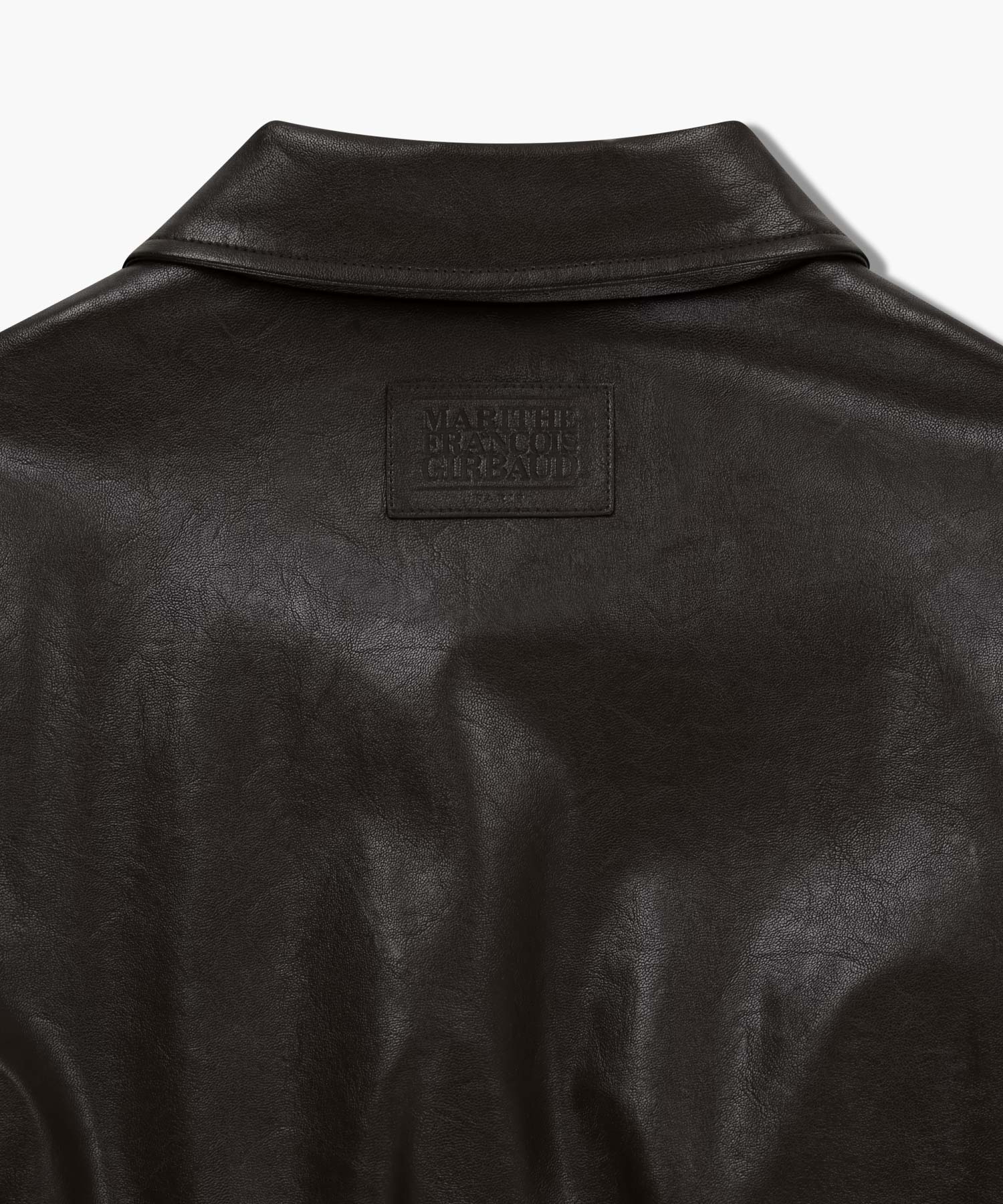Marithe & Francois Girbaud - Faux Leather Padded Jacket (Brown) product image 13 | TRAB K-Fashion Australia