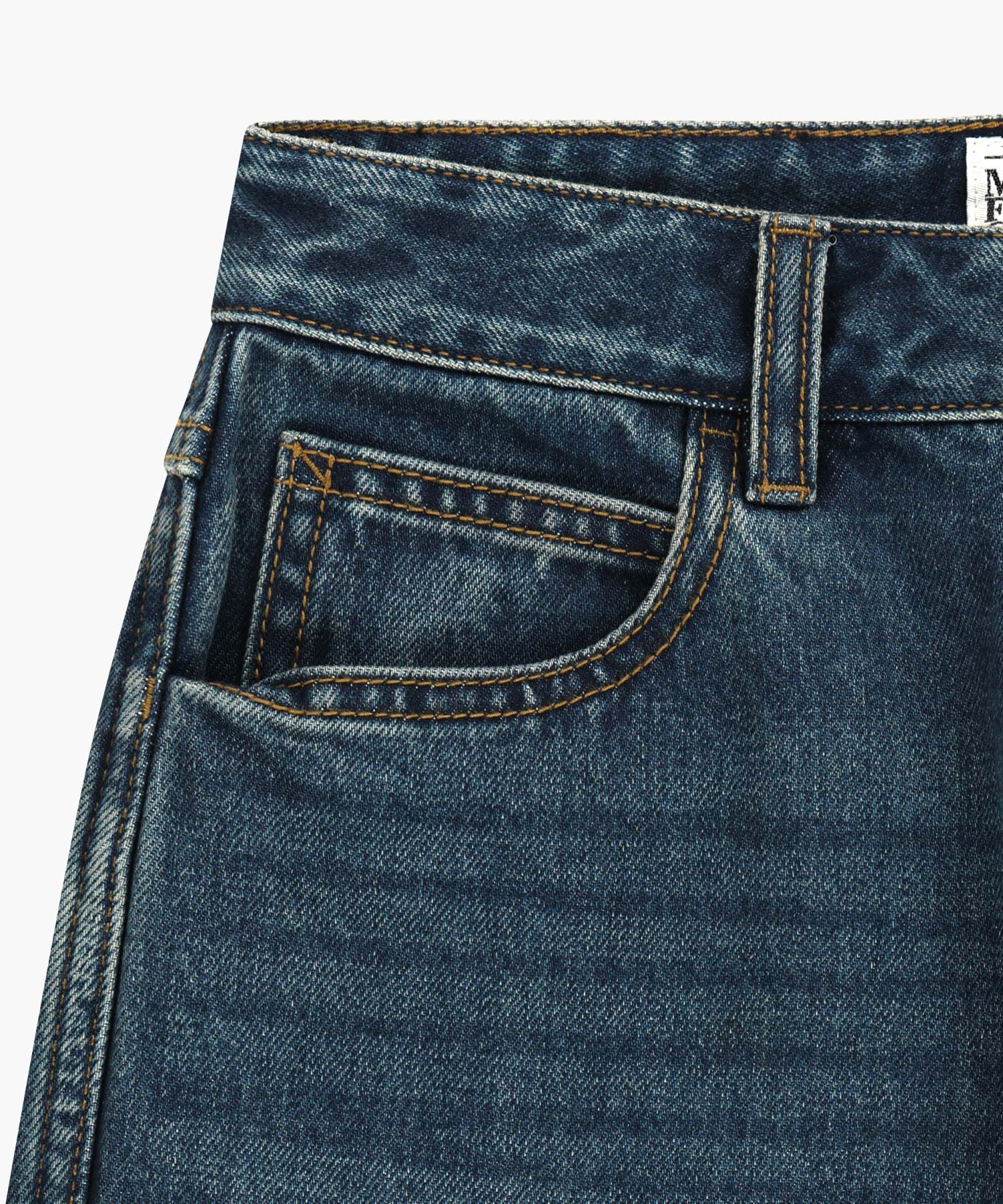 Marithe & Francois Girbaud - High Straight Denim Pants (Dark Blue) product image 11 | TRAB K-Fashion Australia