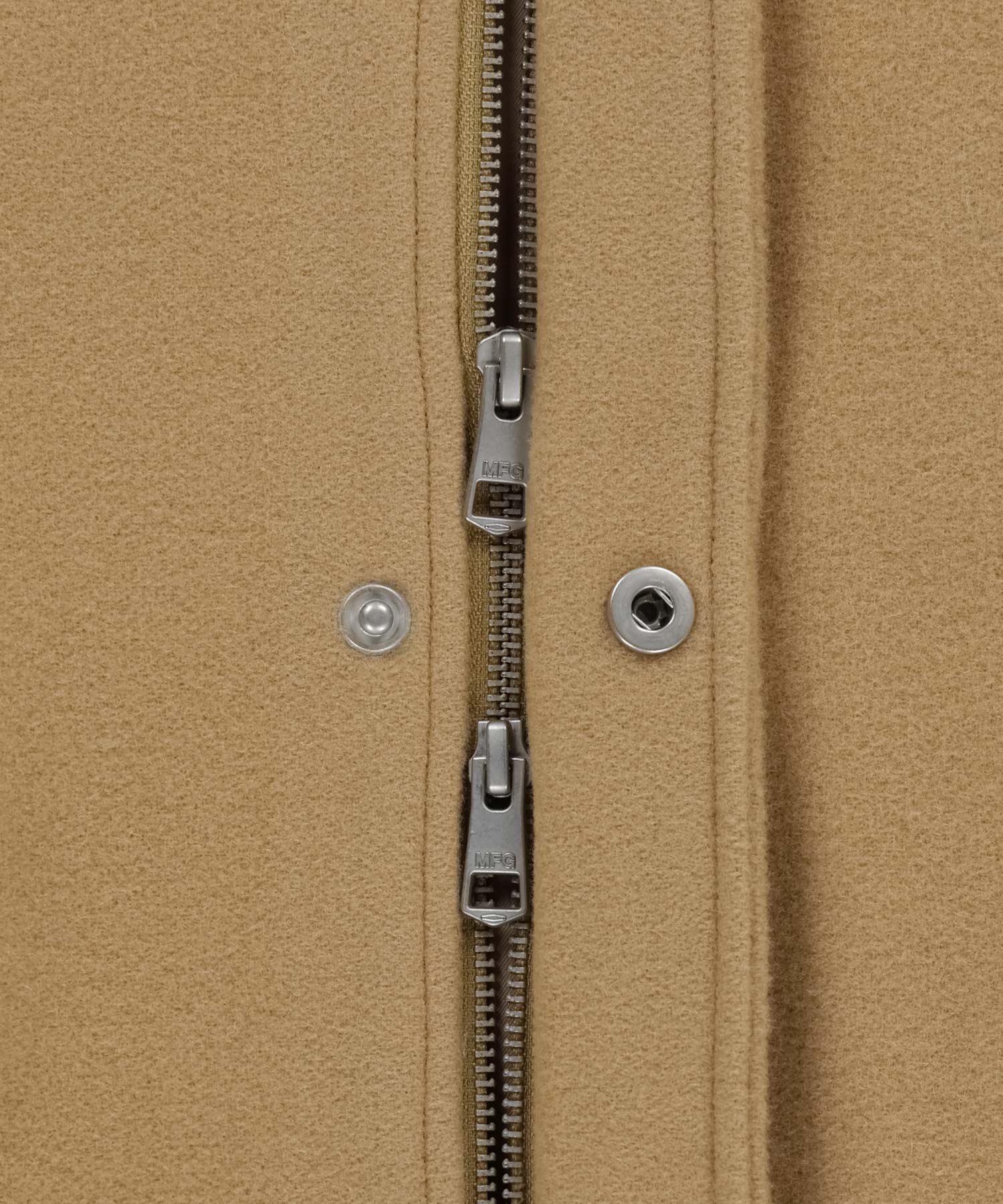 Marithe & Francois Girbaud - Wool Collar Varsity Jacket (Beige) product image 11 | TRAB K-Fashion Australia