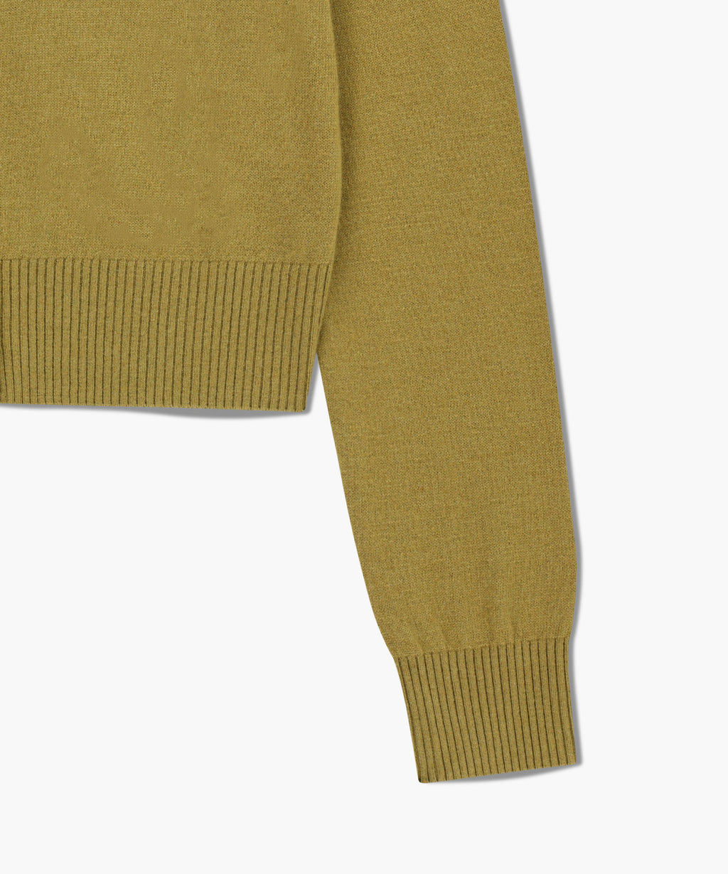 Marithe & Francois Girbaud - Half Knit Round Neck Cardigan Set Up (Olive) product image 11 | TRAB K-Fashion Australia