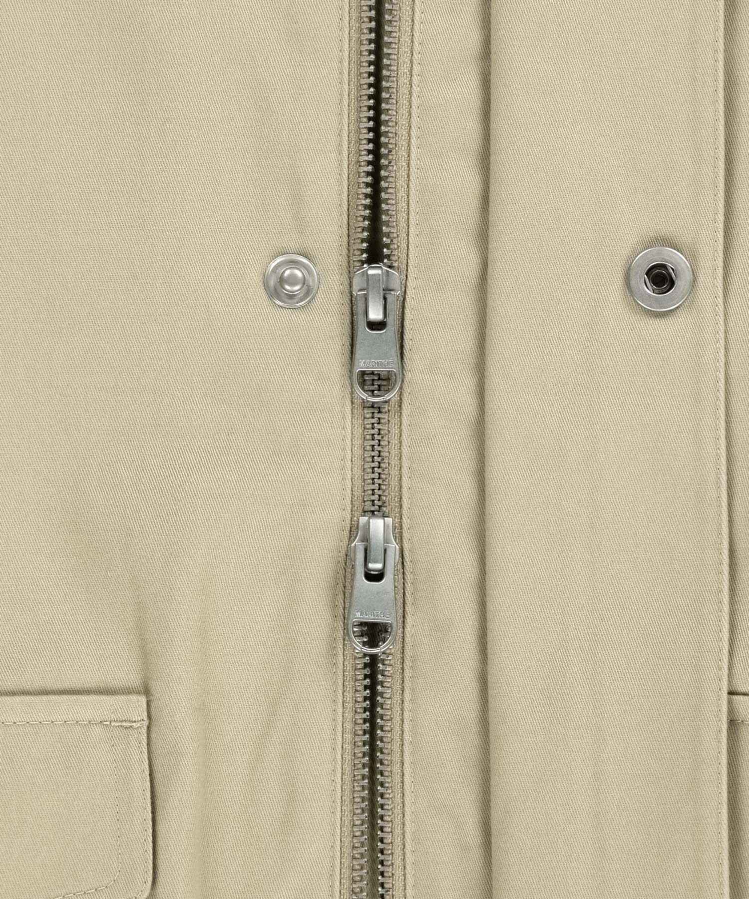 Marithe & Francois Girbaud - Basic Harrington Jacket (Beige) product image 14 | TRAB K-Fashion Australia