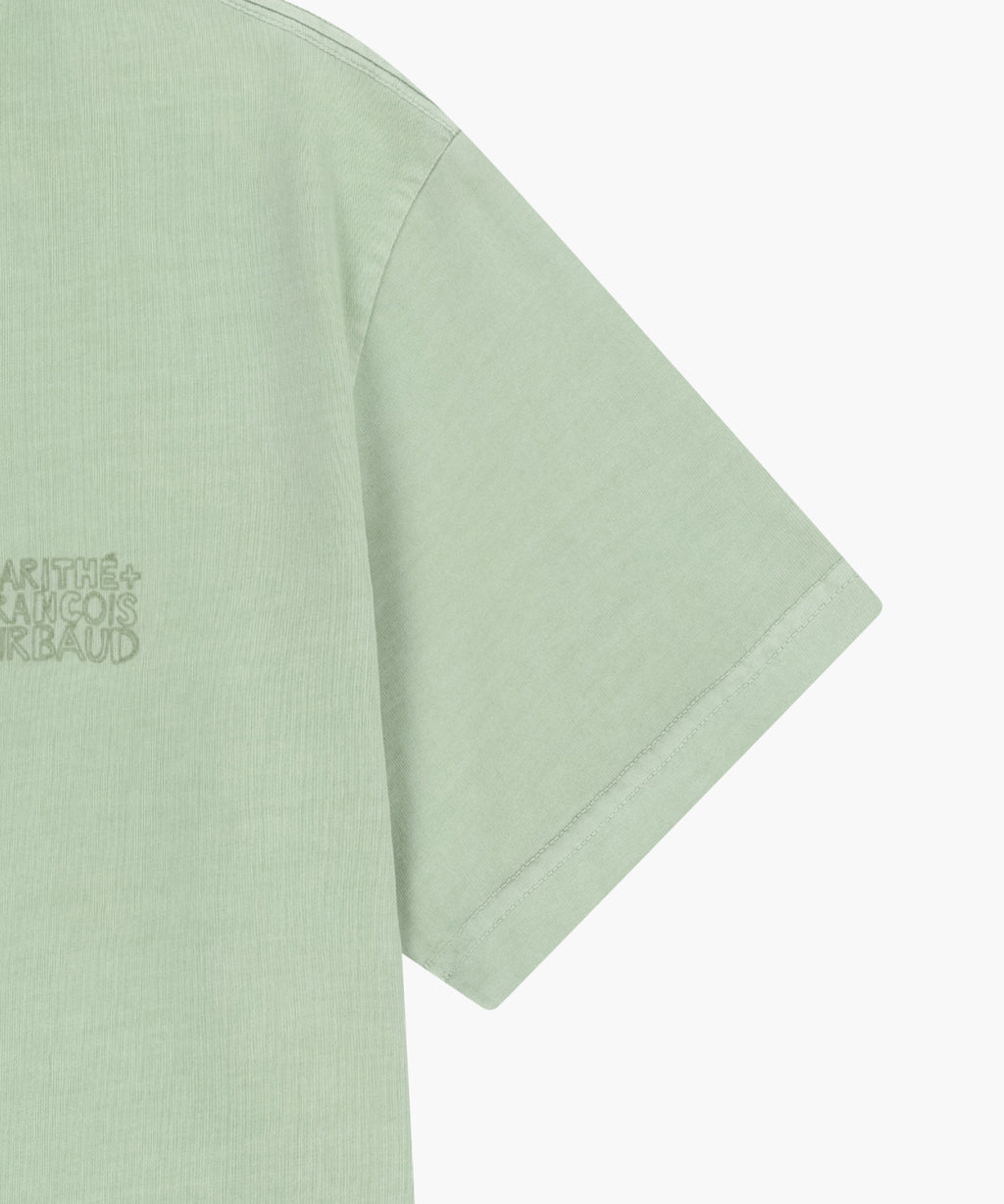 Marithe & Francois Girbaud - Drawing Logo Dyeing Tee (Mint) product image 11 | TRAB K-Fashion Australia