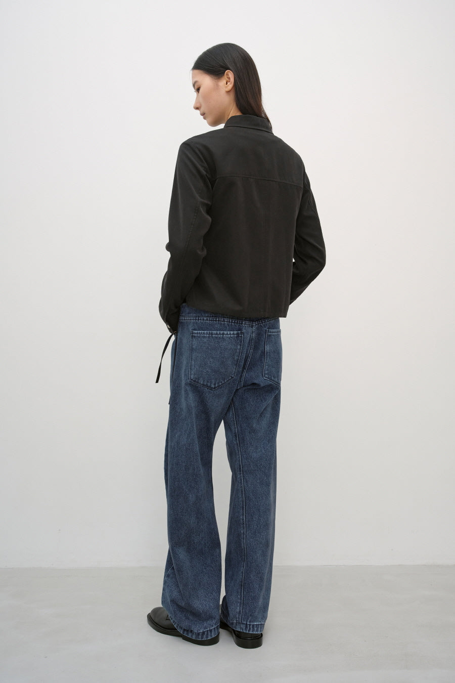 Insilence - Coated Washed Engineered Jeans (Deep Blue) product image 5 | TRAB K-Fashion Australia