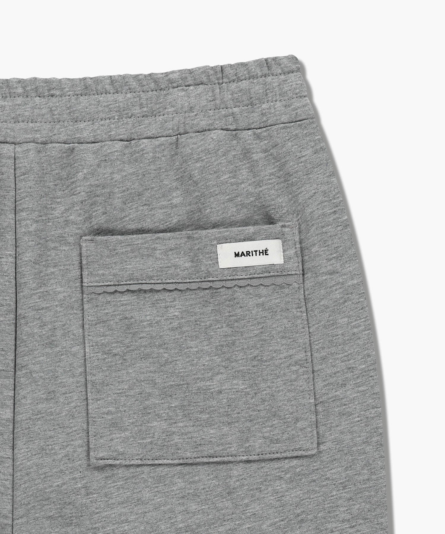 Marithe & Francois Girbaud - Lace Point Boots Cut Sweat Pants (Heather Gray) product image 11 | TRAB K-Fashion Australia
