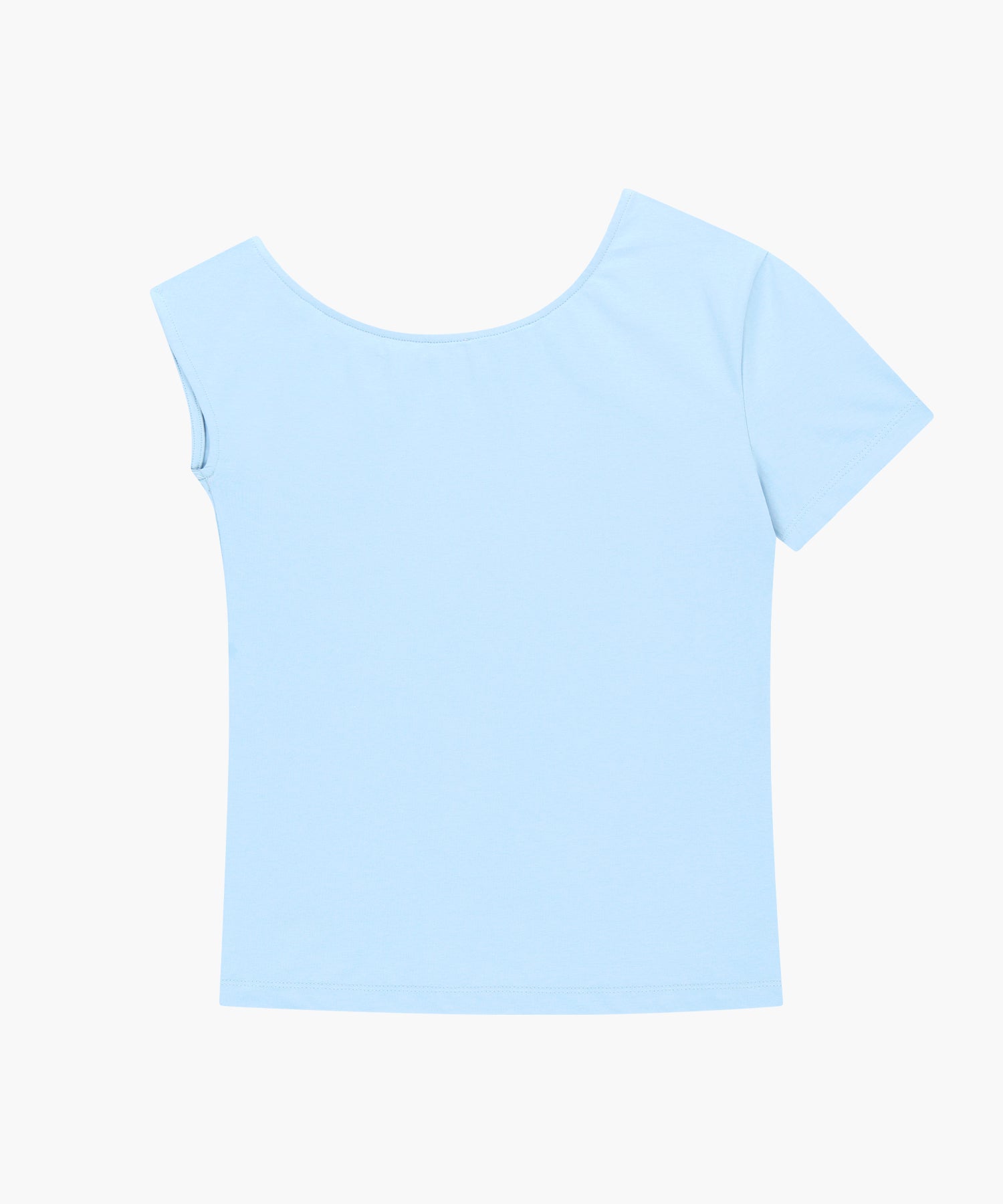 Marithe & Francois Girbaud - Small Classic Logo One Shoulder Layered Tee (Sky Blue) product image 11 | TRAB K-Fashion Australia