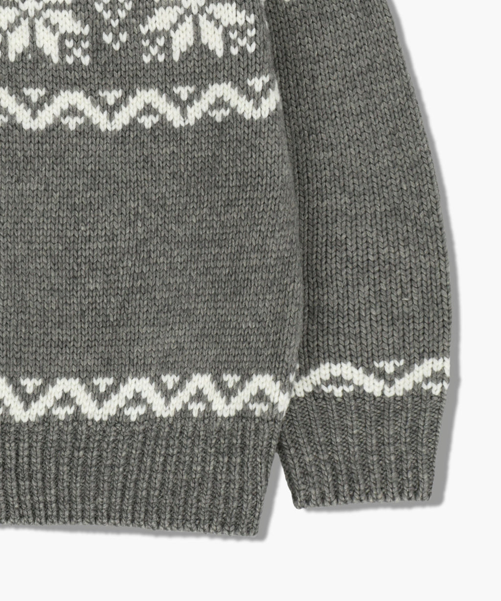 Marithe & Francois Girbaud - Nordic Cowichan Cardigan (Gray) product image 14 | TRAB K-Fashion Australia
