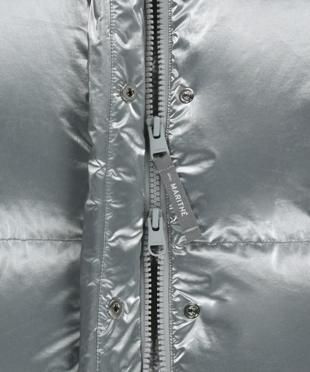 Marithe & Francois Girbaud - Glossy Crop Down Jacket (Silver) product image 11 | TRAB K-Fashion Australia